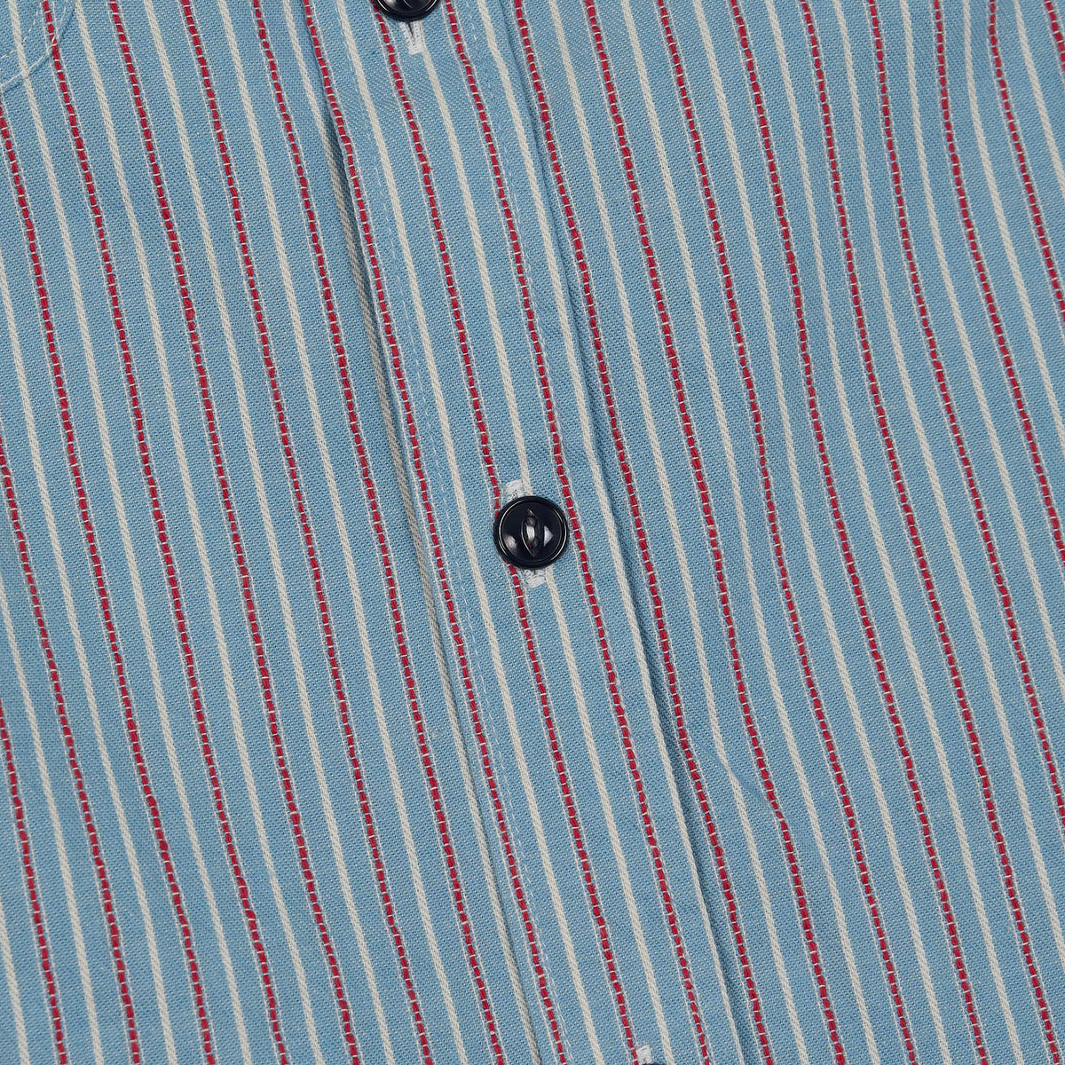 Sugar Cane Woven Stripes Work Shirt