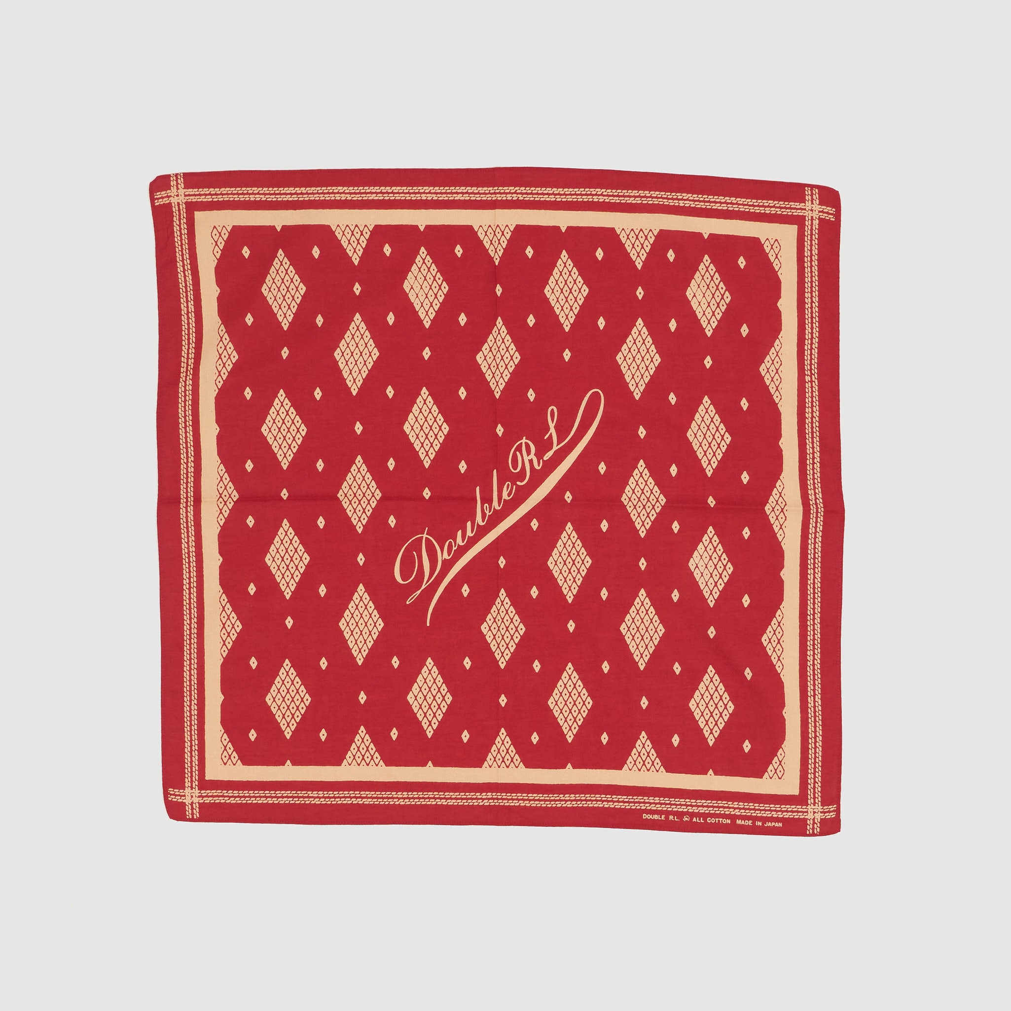 Double RL Red Cotton Bandana DeeCee style