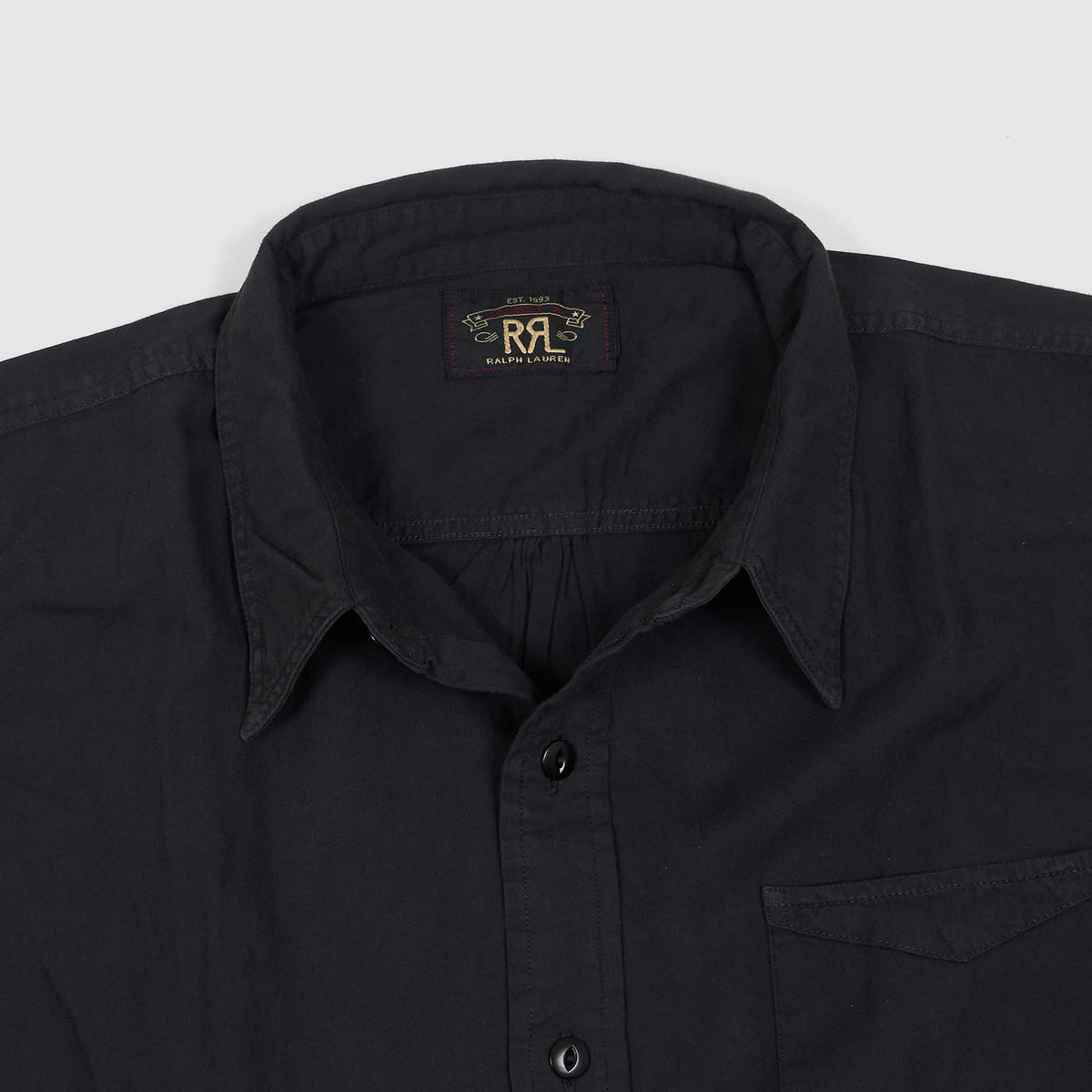 Double RL Garment Dyed Long Sleeve Classic Shirt