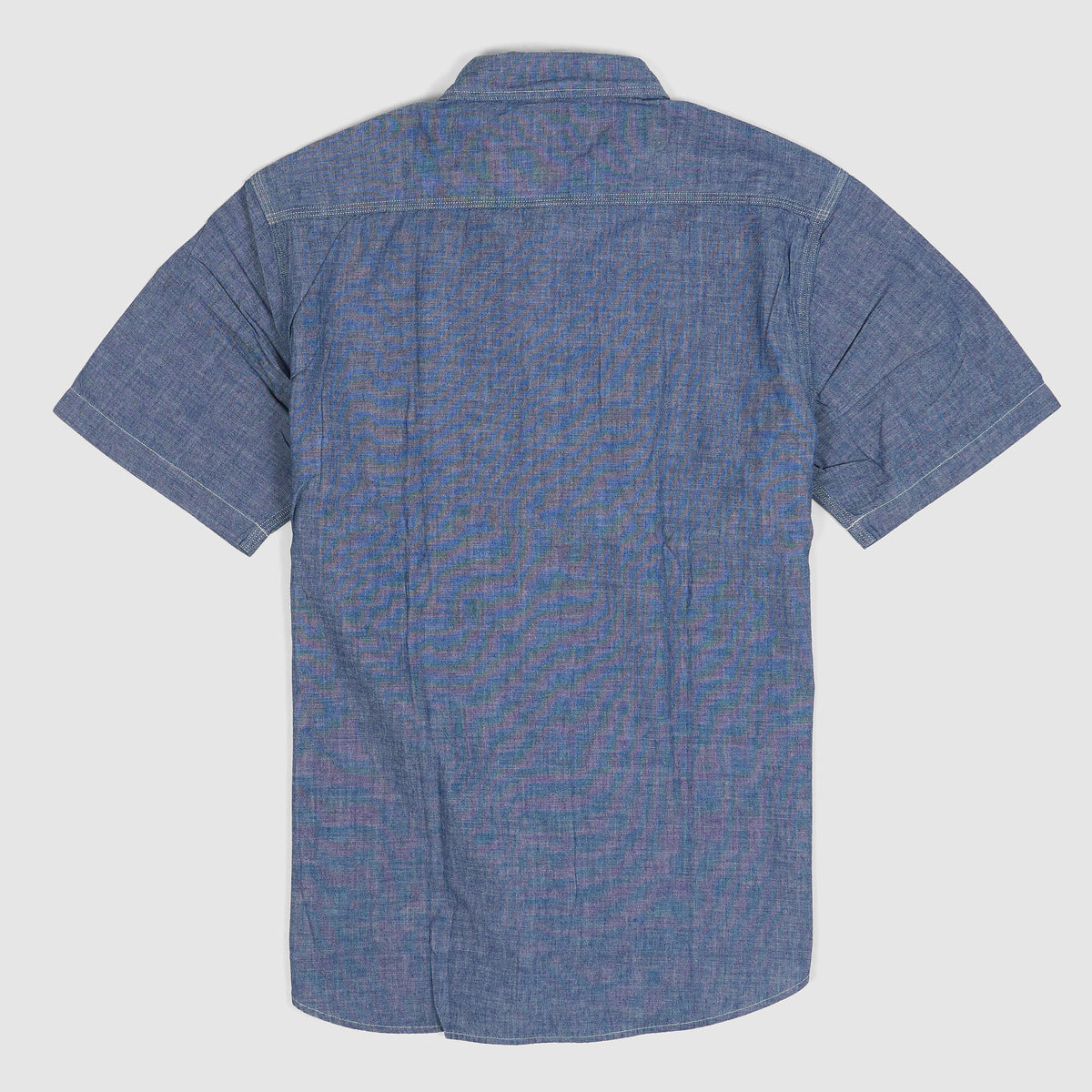 Double RL Indigo Chambray Work shirt Short Sleeves