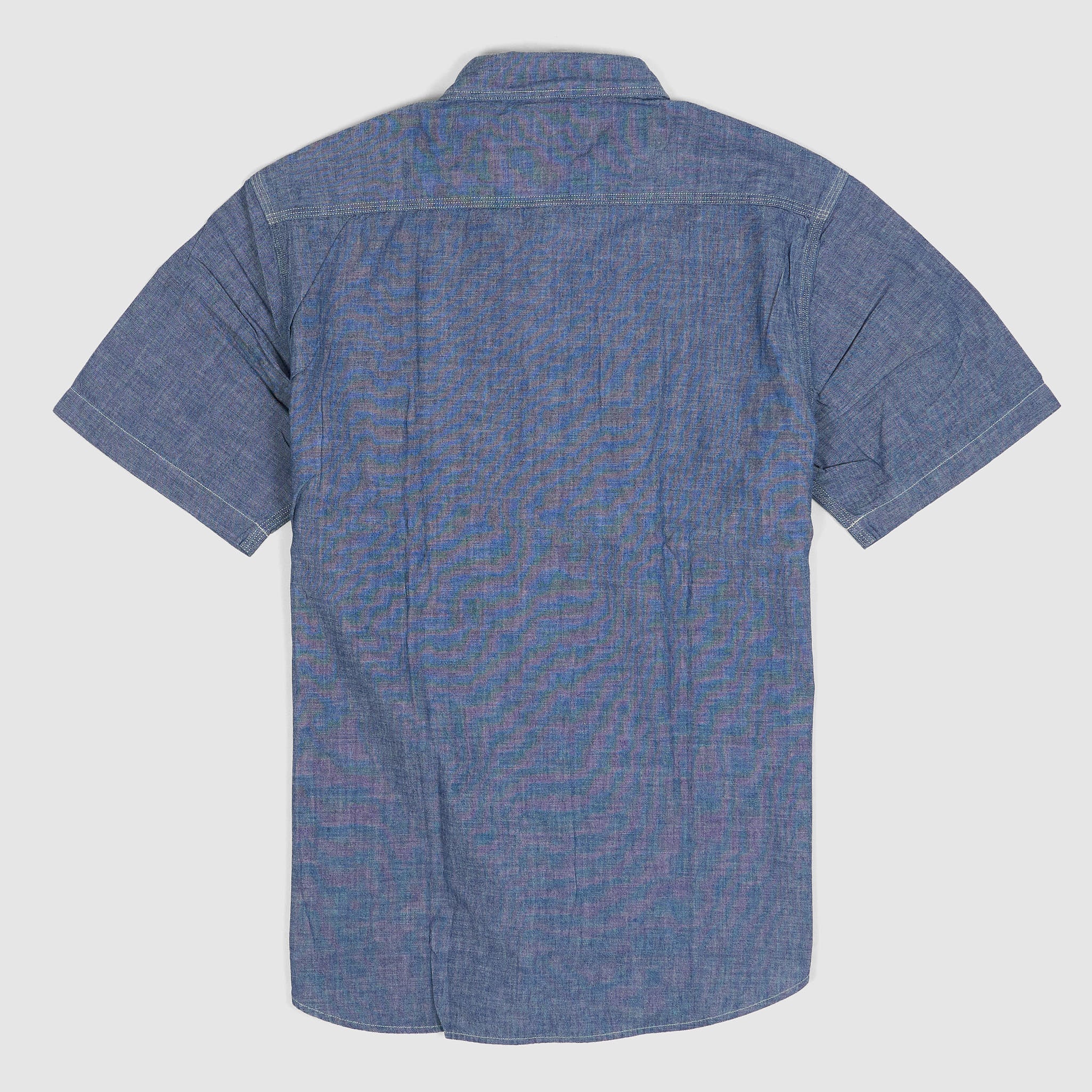 Double RL Indigo Chambray Work shirt Short Sleeves - DeeCee style