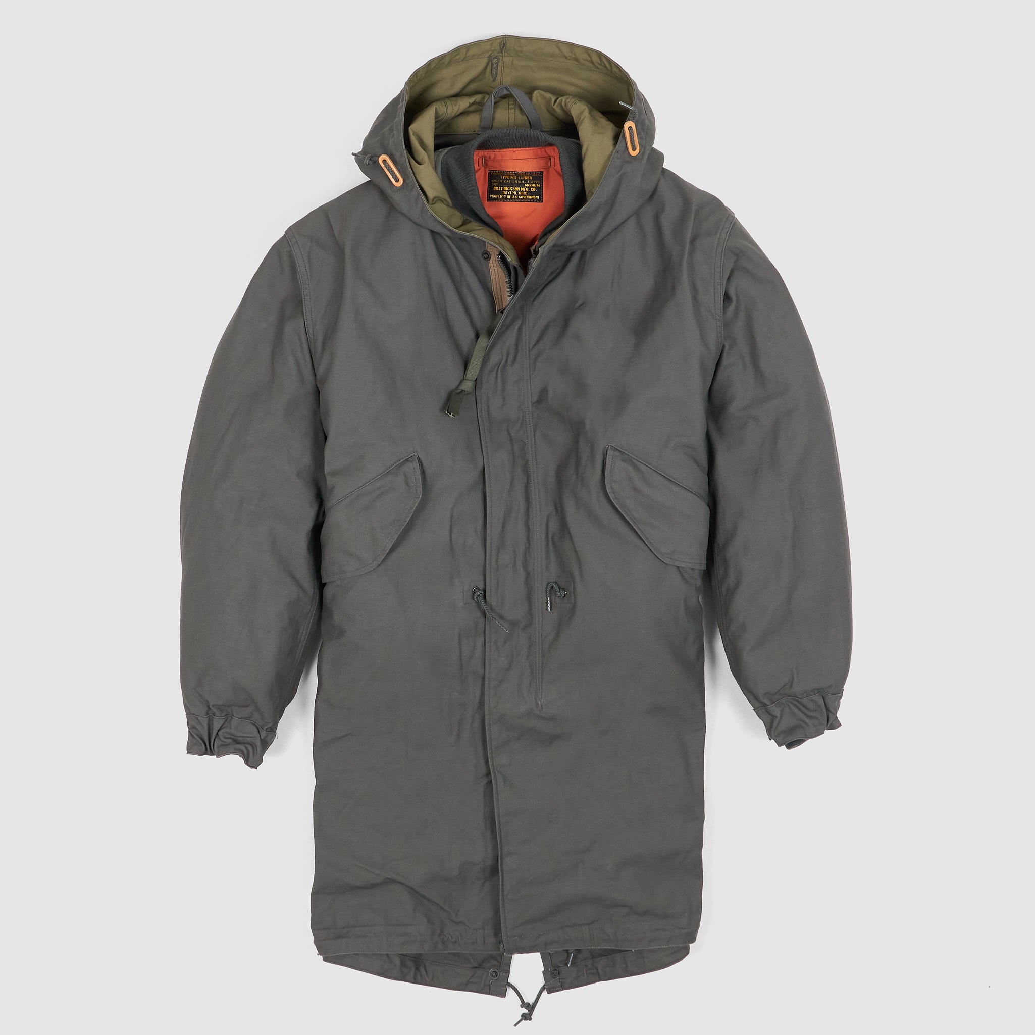 Buzz Ricksons 3 in 1 M-51 Parka with MA-1 Bomber Lining - DeeCee style
