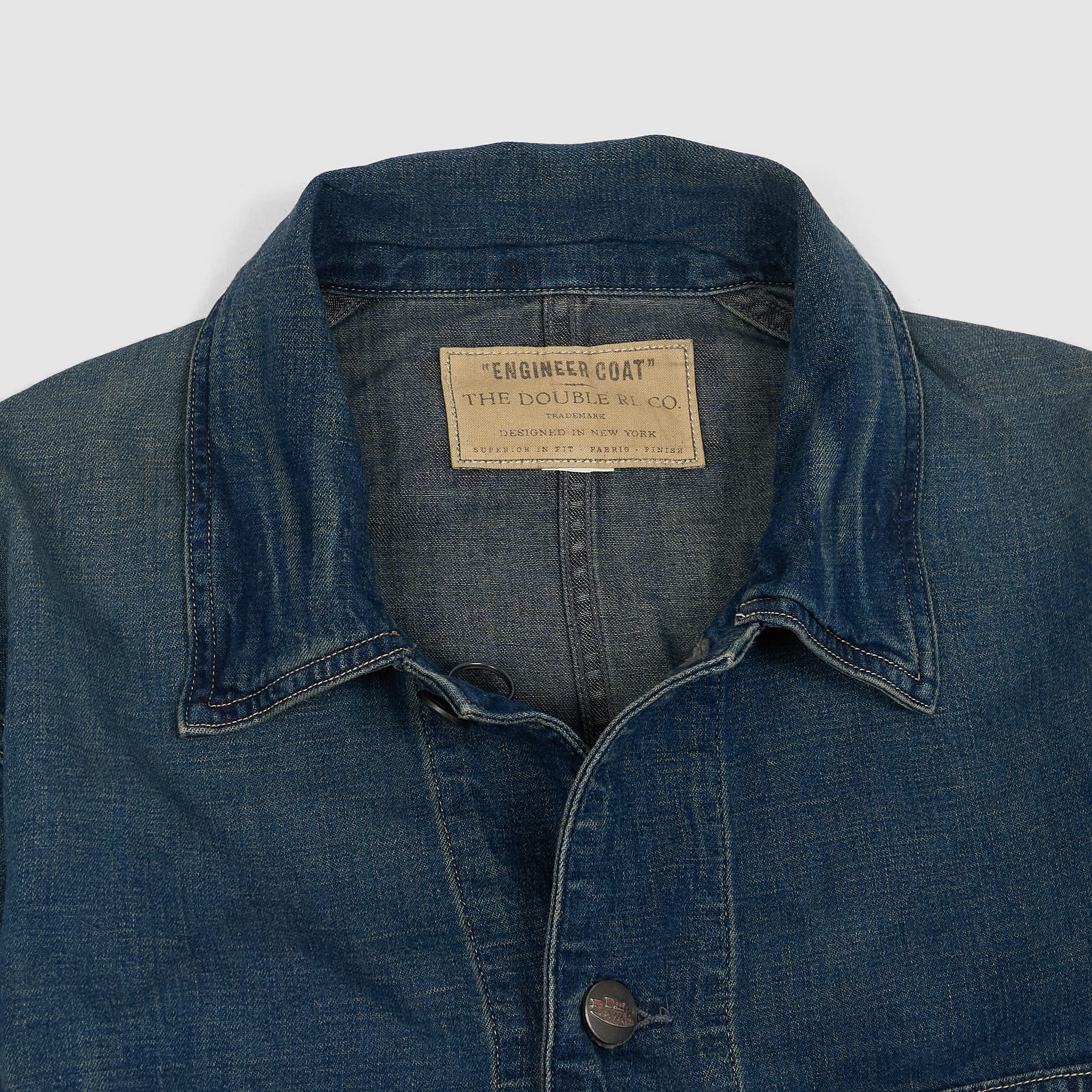 ジャケット・アウター Double RL INDIGO DENIM ENGINEER JACKET Double RL Engineer Shirt Jacket Cotton- Linen Denim - DeeCee