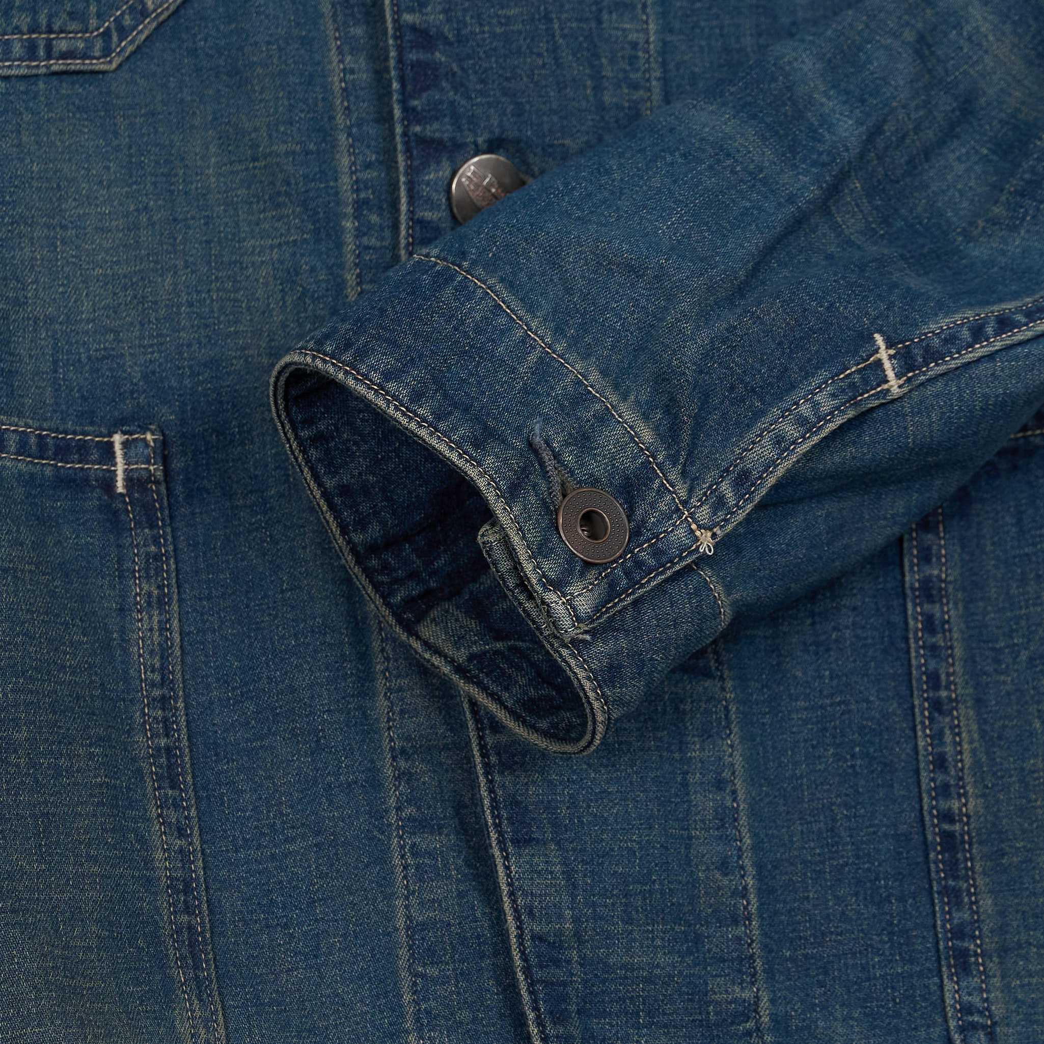 Double RL Engineer Shirt Jacket Cotton- Linen Denim - DeeCee style