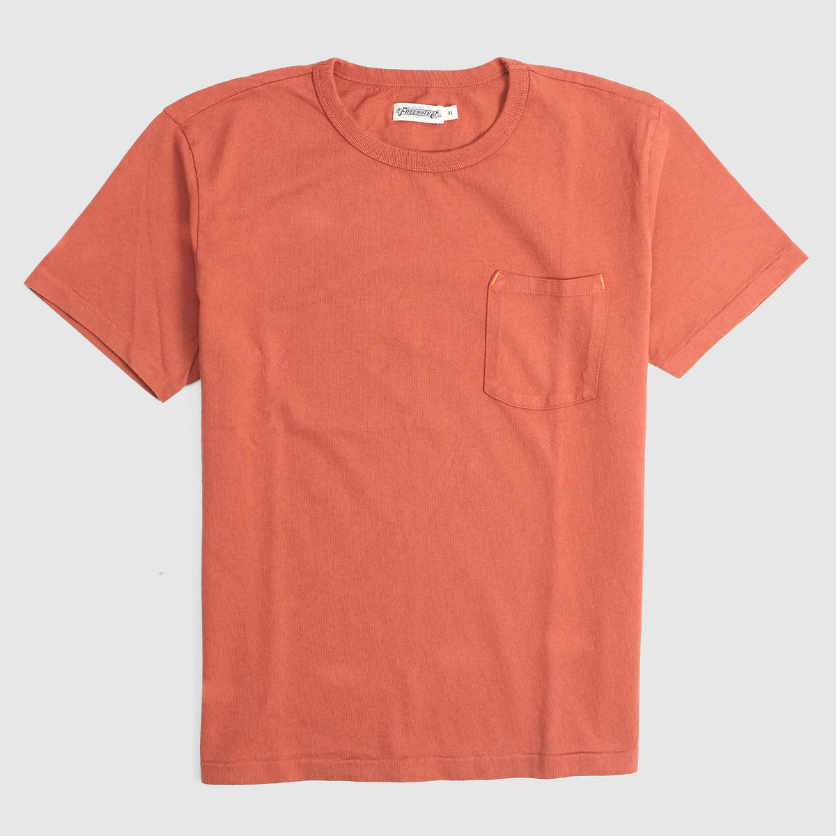Freenote Cloth Garment Dyed Cotton Crew Neck Pocket T-Shirt