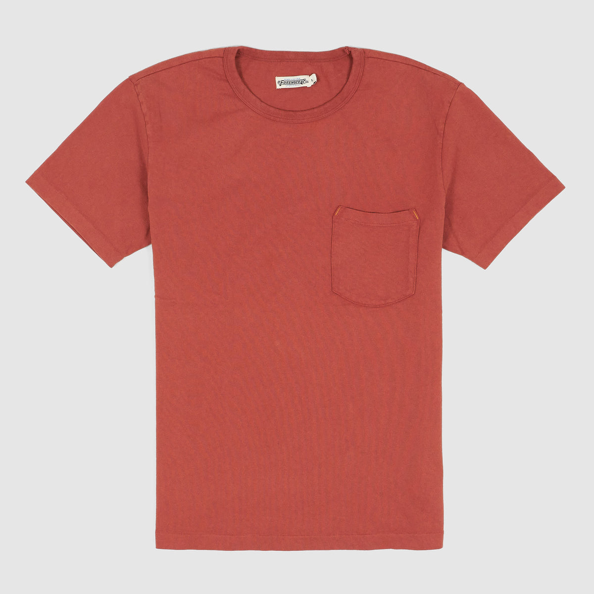 Freenote Cloth Garment Dyed Cotton Crew Neck Pocket T-Shirt