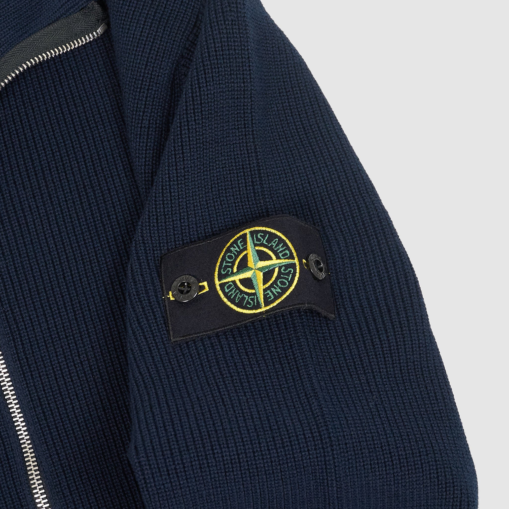 Stone Island Full Zip Collar Cardigan - DeeCee style