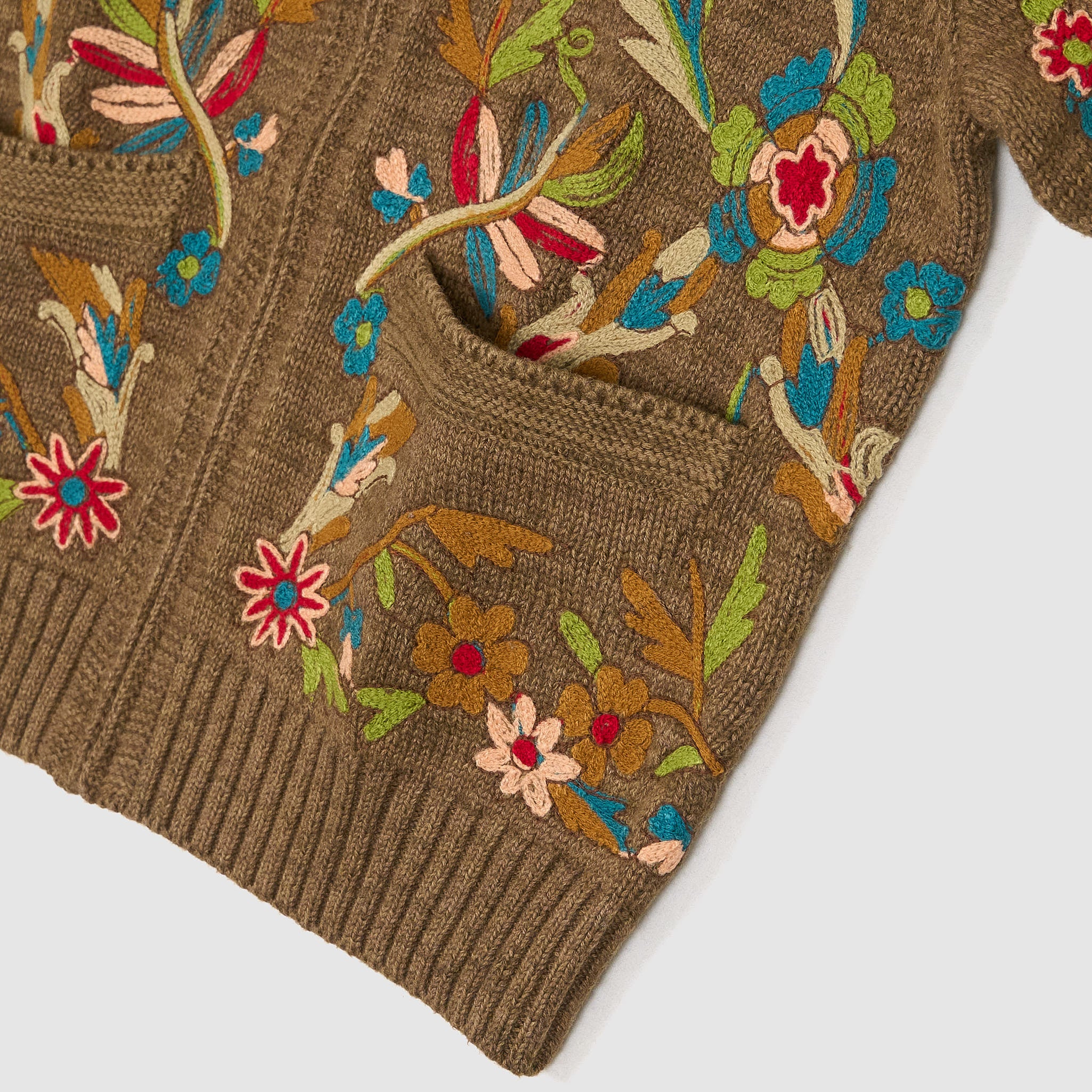 Double RL Ladies Zip Flowers Cardigan - DeeCee style