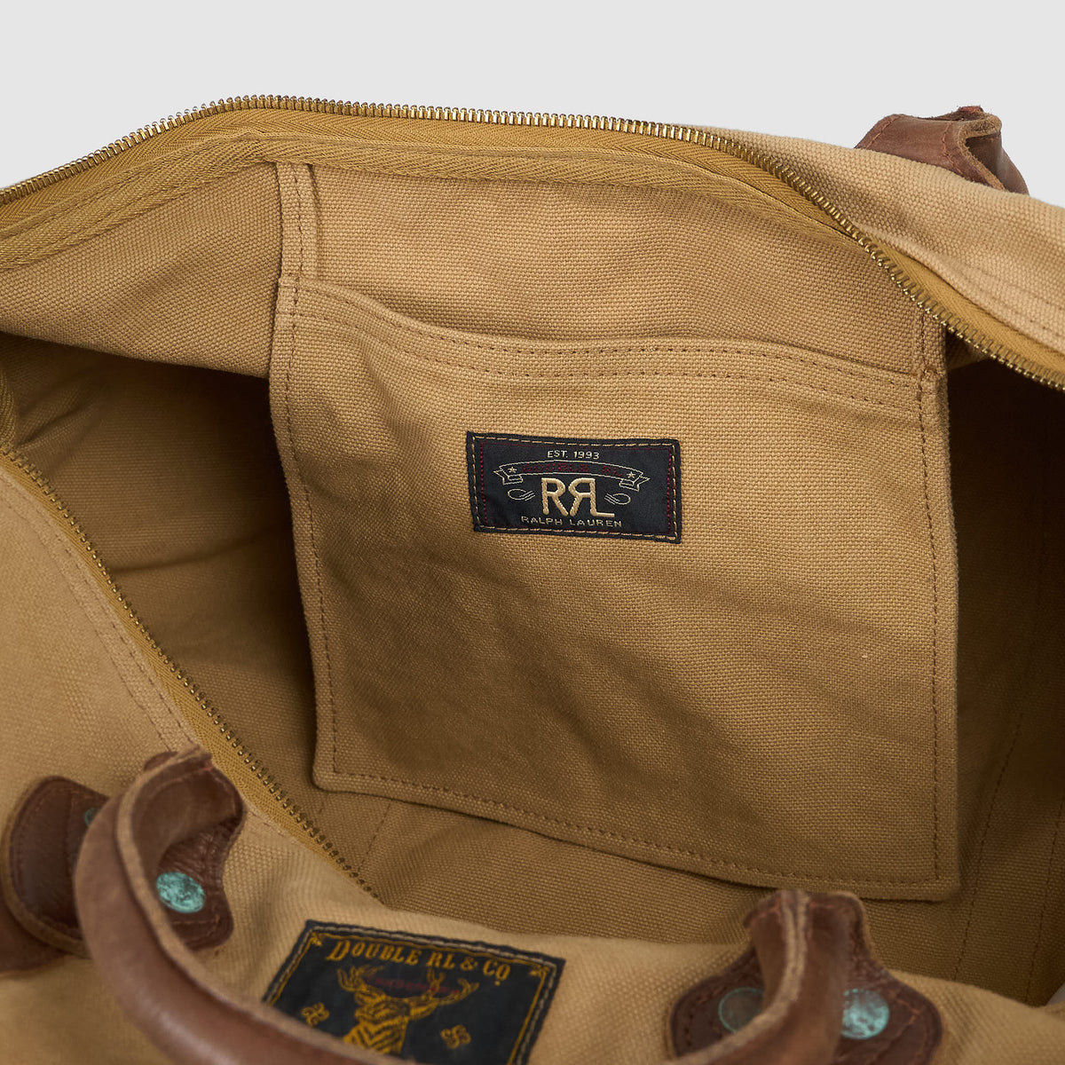 Double RL Canvas Travel Sports Duffle Bag