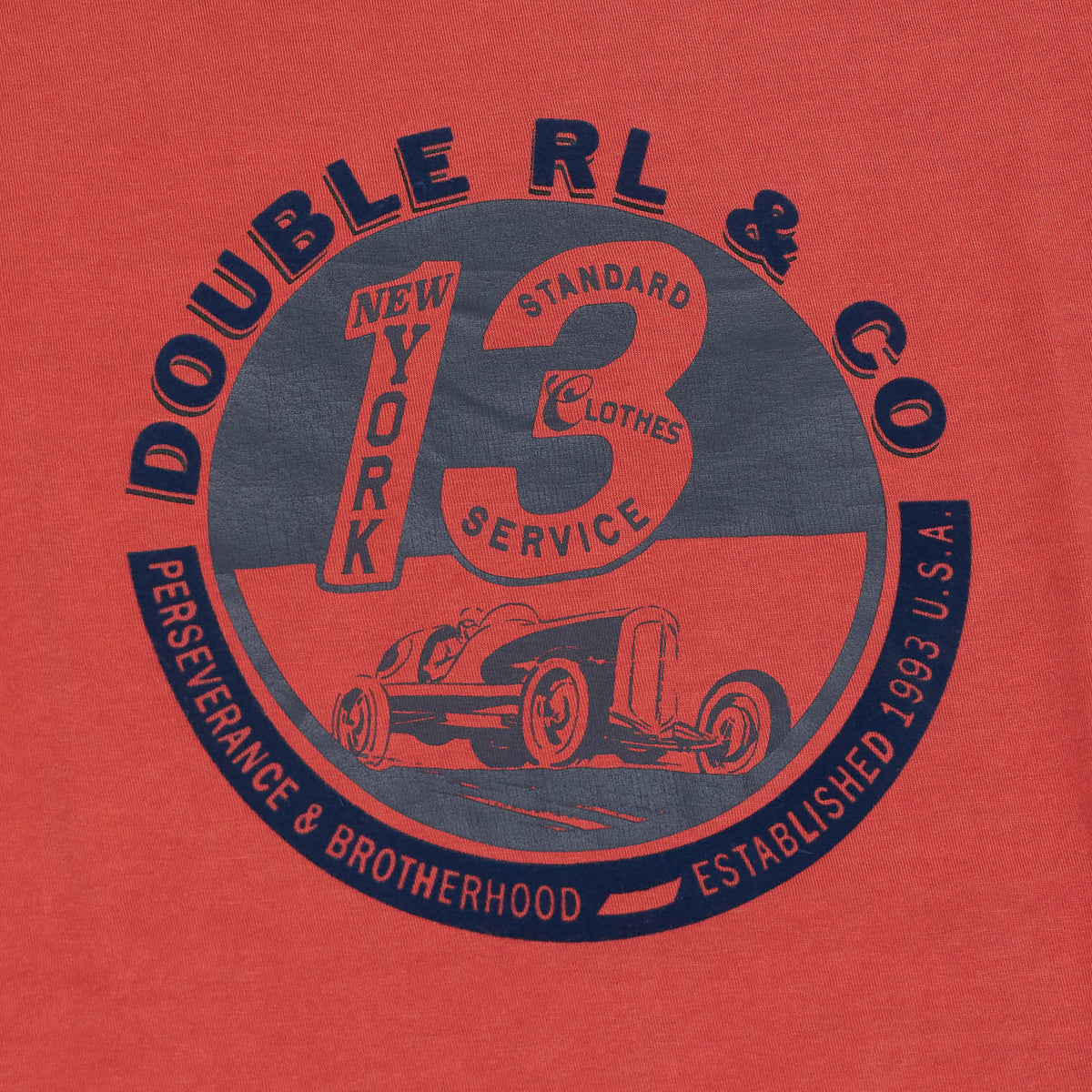 Double RL Printed Crew Neck T-Shirt