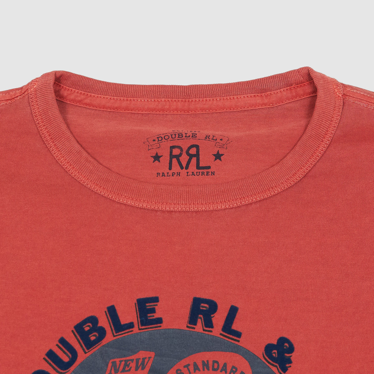 Double RL Printed Crew Neck T-Shirt