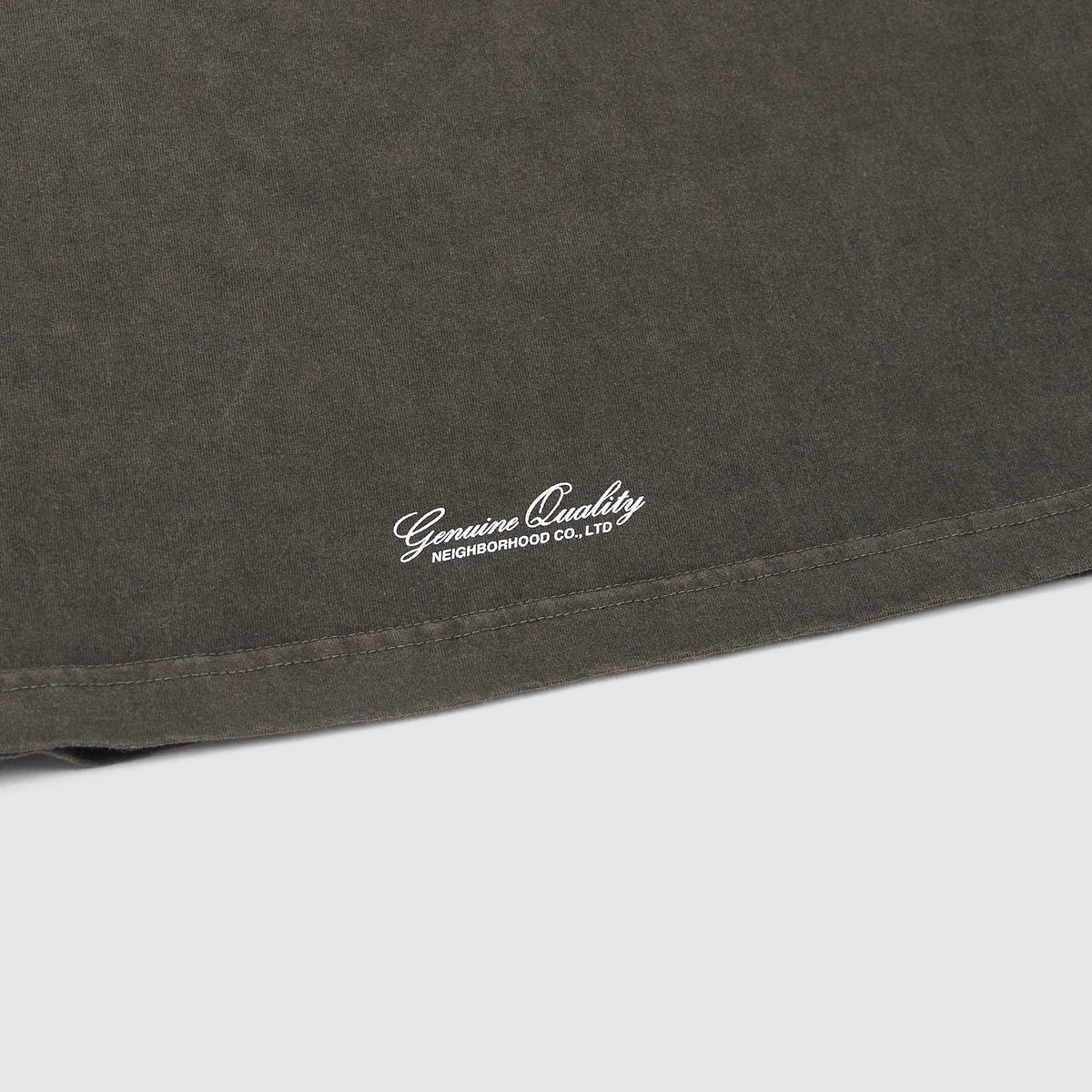 Neighborhood Front Stitch Long Sleeve Crew- Neck T-Shirt