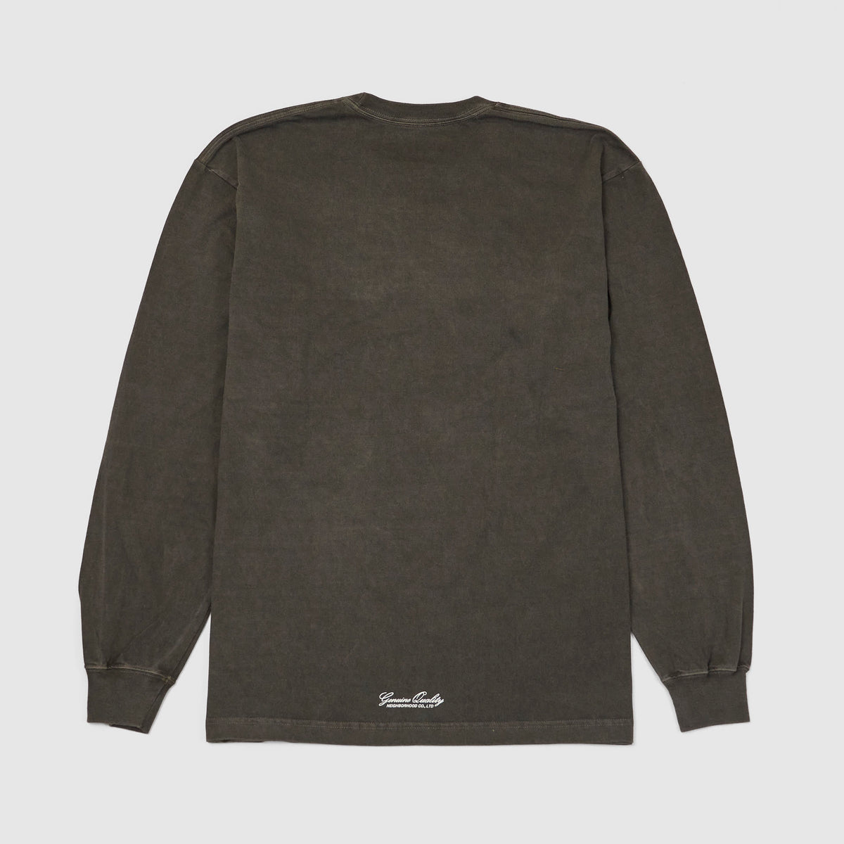 Neighborhood Front Stitch Long Sleeve Crew- Neck T-Shirt