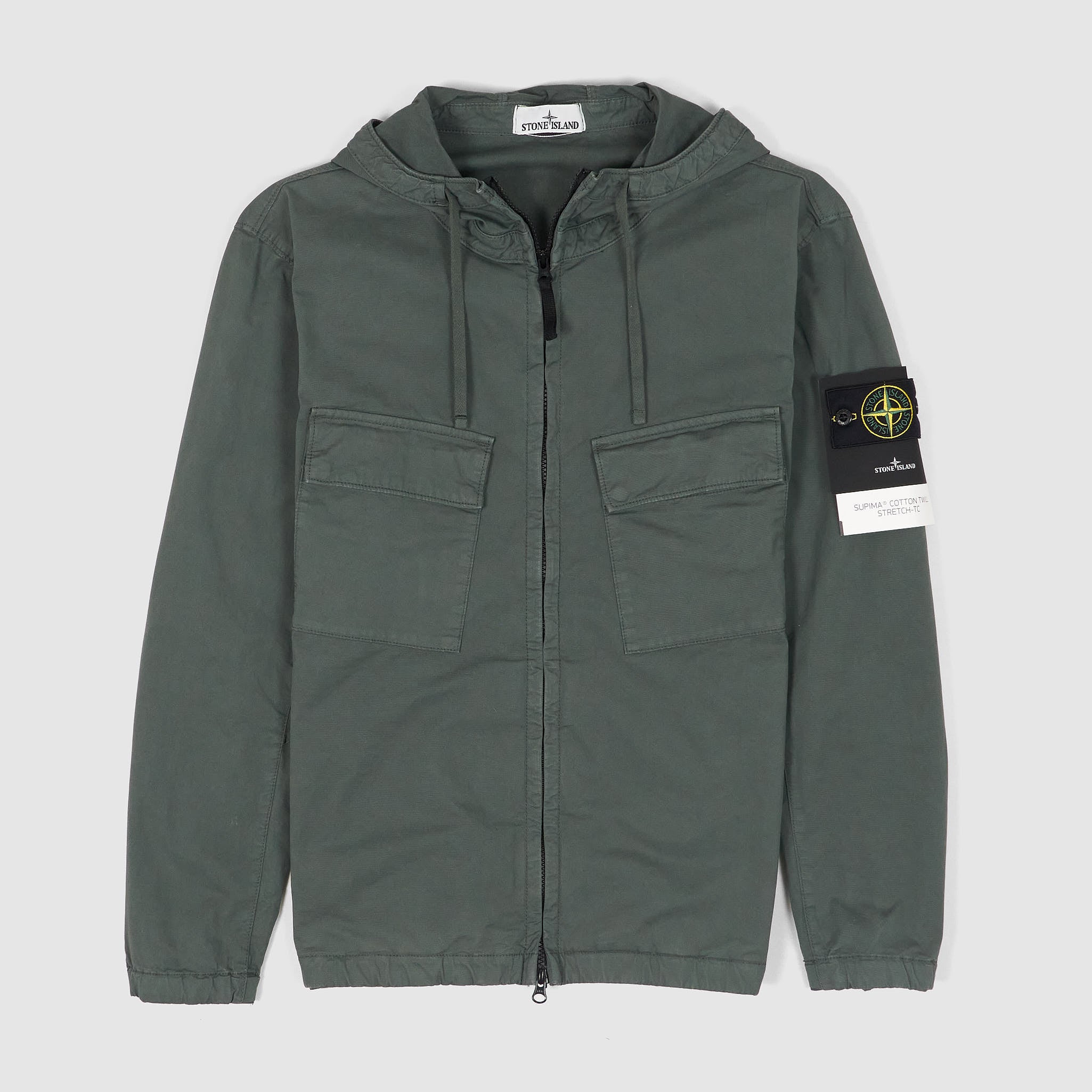 Stone Island Hooded SUPIMA® Cotton Twill Stretch TC Jacket
