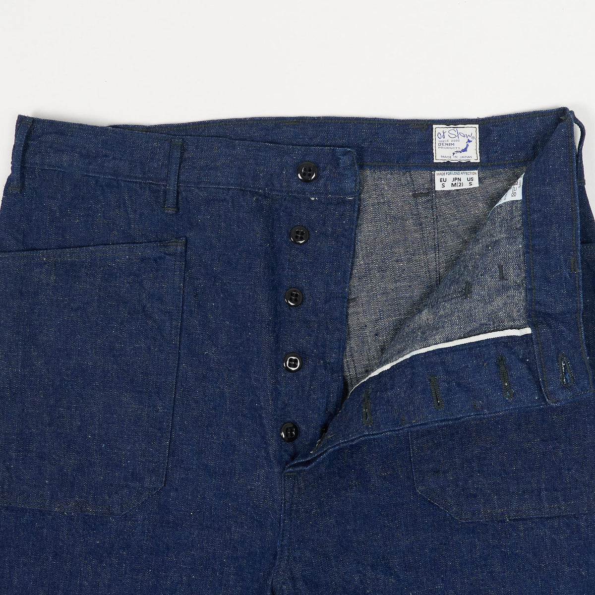 OrSlow Wide Fitted Fatigue Denim Jeans