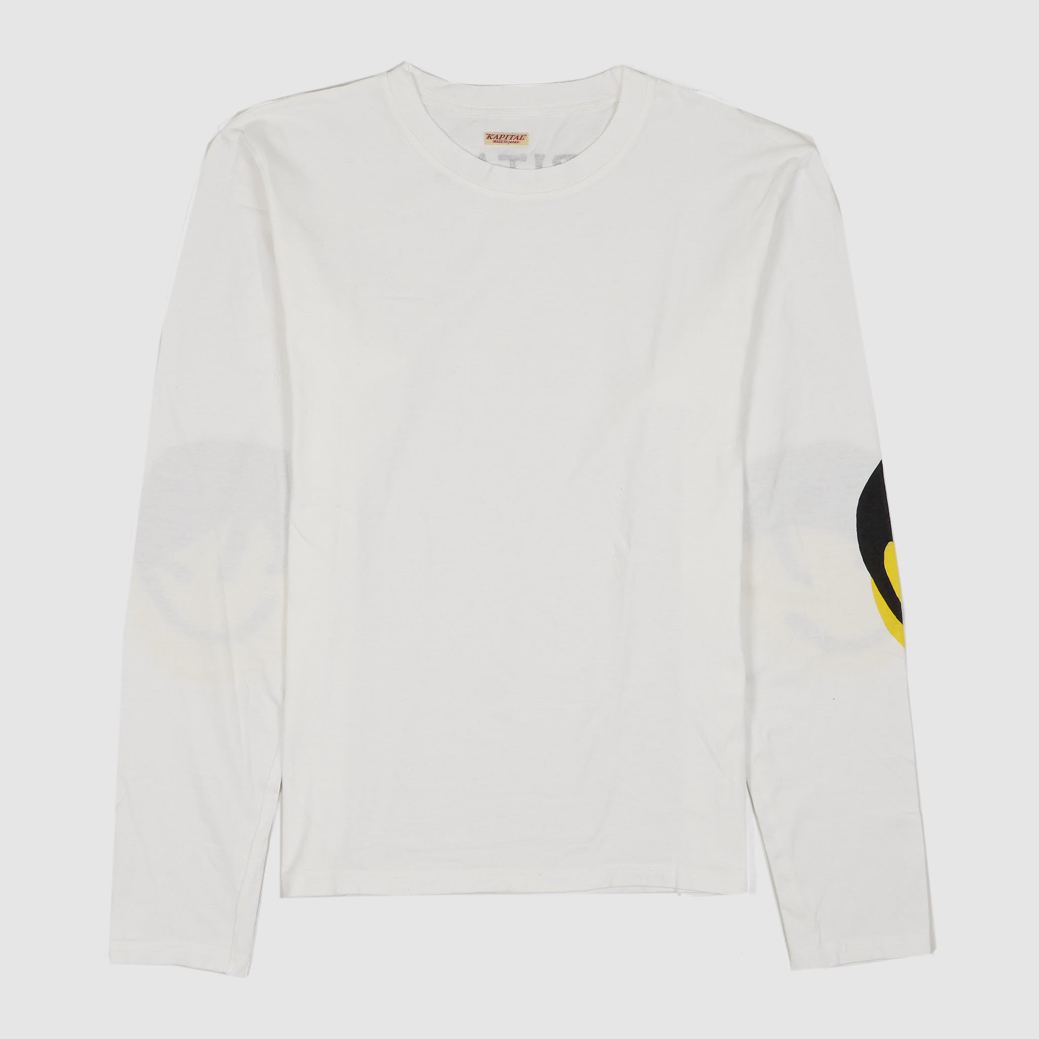 Kapital Long Sleeve Capital Patch Crewe Neck T-Shirt - DeeCee style