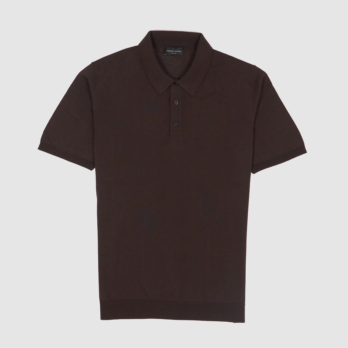 Roberto Collina Short Sleeve Knitted Jersey Polo Shirt