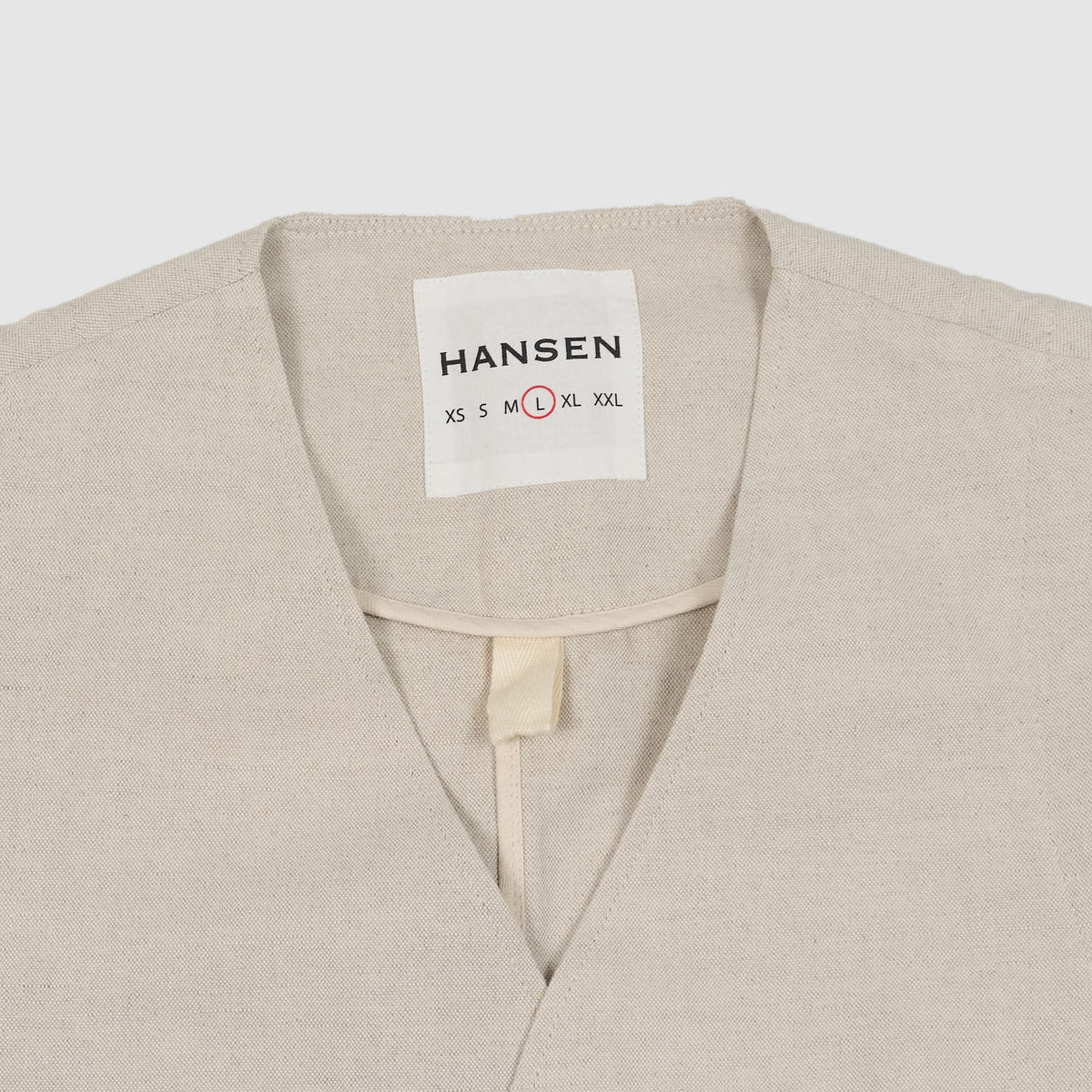 Hansen Natural Flax Waistcoat