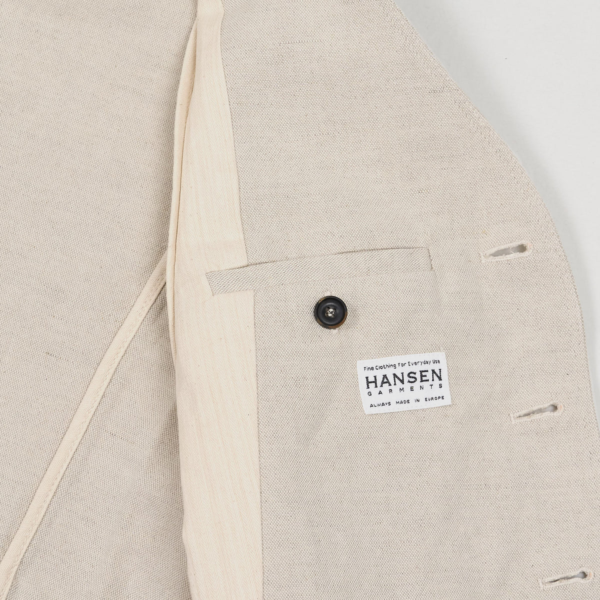 Hansen Natural Flax Waistcoat