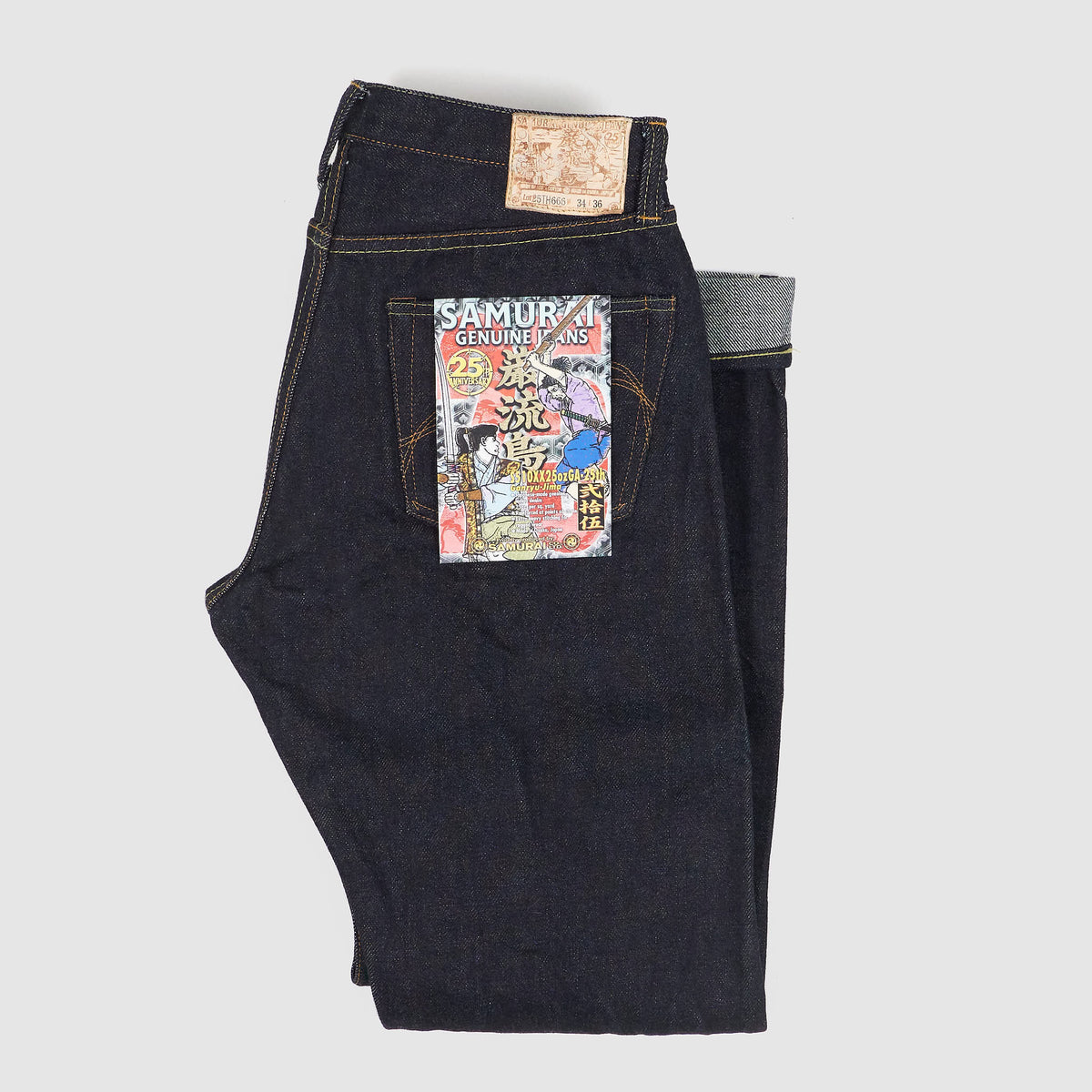 Samurai 5-Pocket 25th. Anniversary Five Pocket Selvage Jeans 25oz.