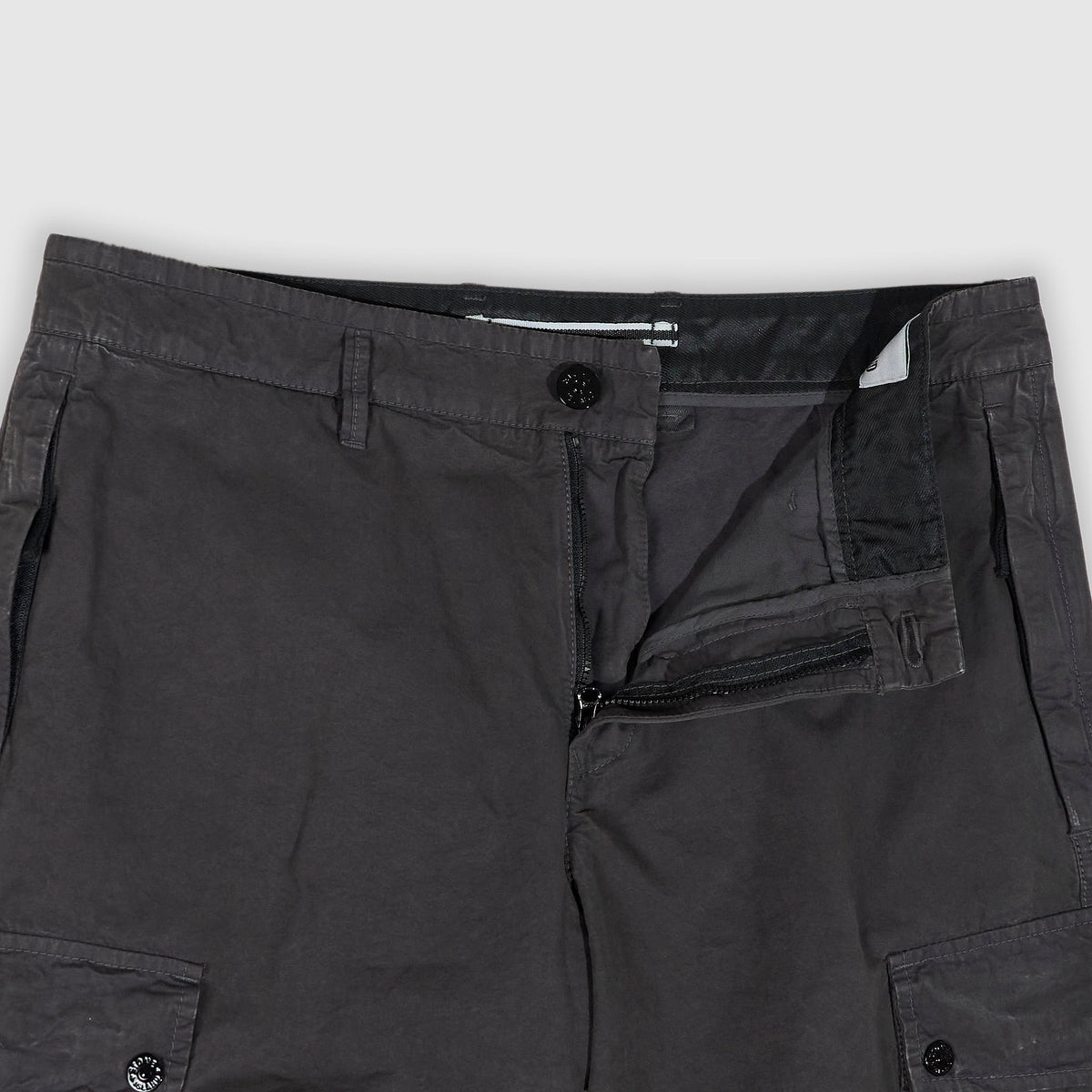 Stone Island Supima Cotton Bermuda Cargo Shorts