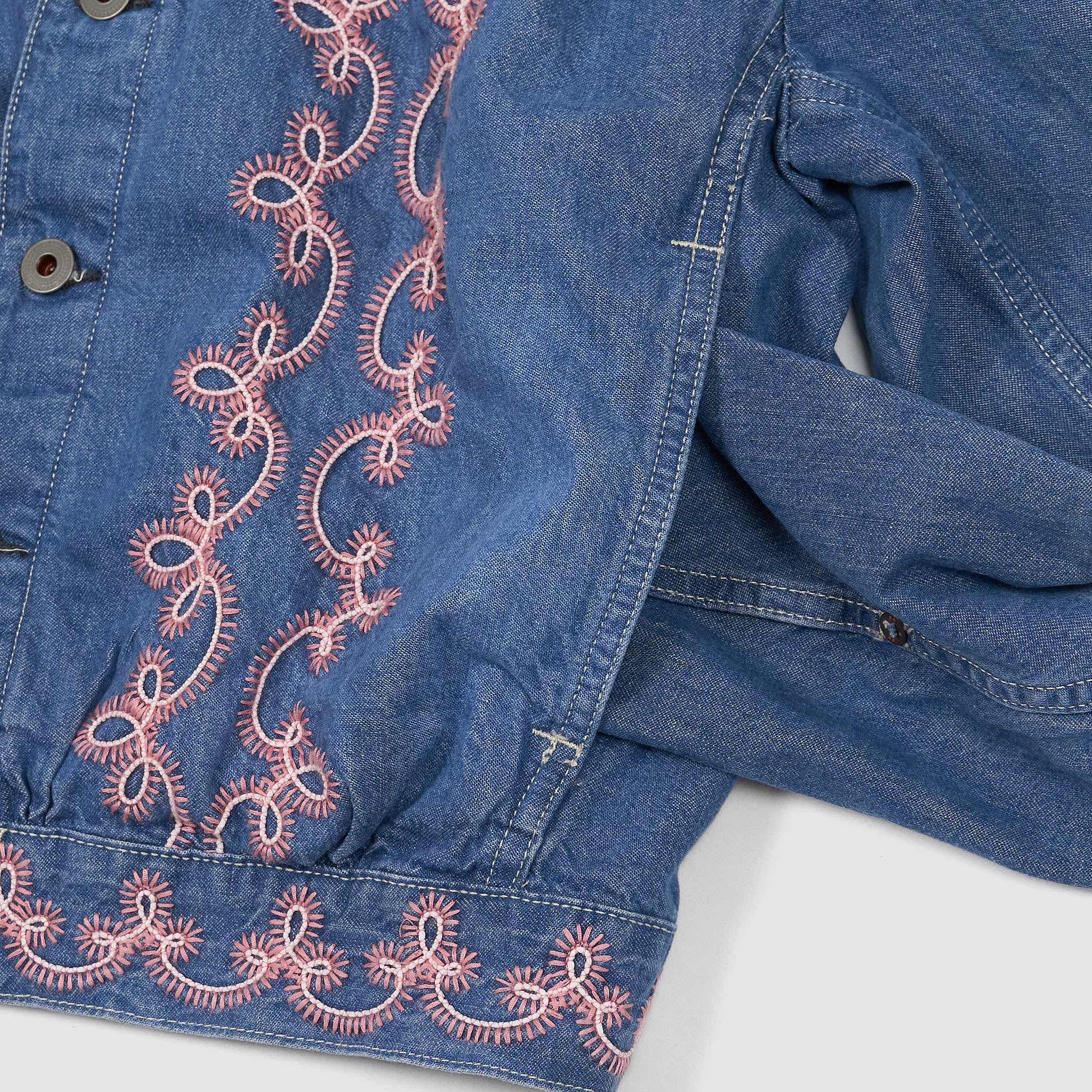【即決済限定】rosyluce EMBROIDERY DENIM SET 06289b6dbc51efbb1b0c297787a308