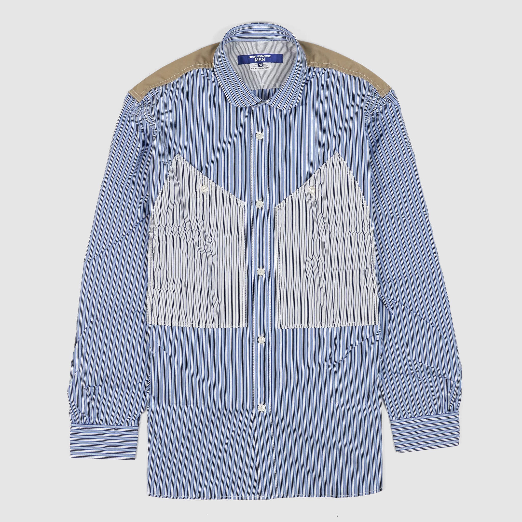 Junya Watanabe MAN Patchwork Front Pockets Over Shirt - DeeCee style