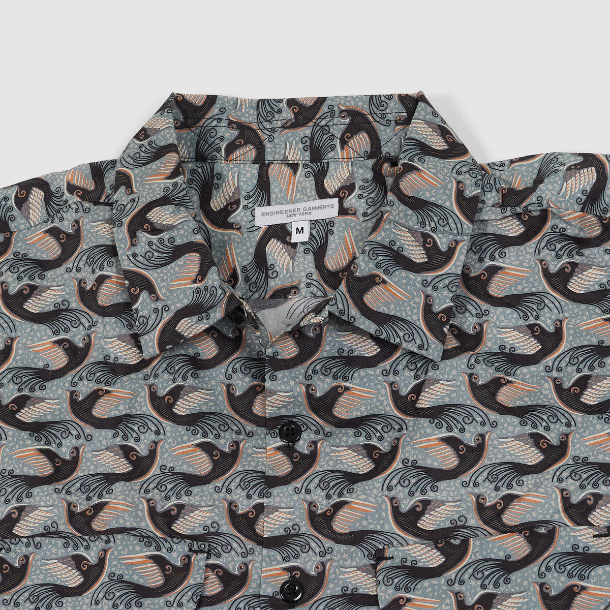 Engineered Garment Long Sleeve Classic Bird Print Shirt