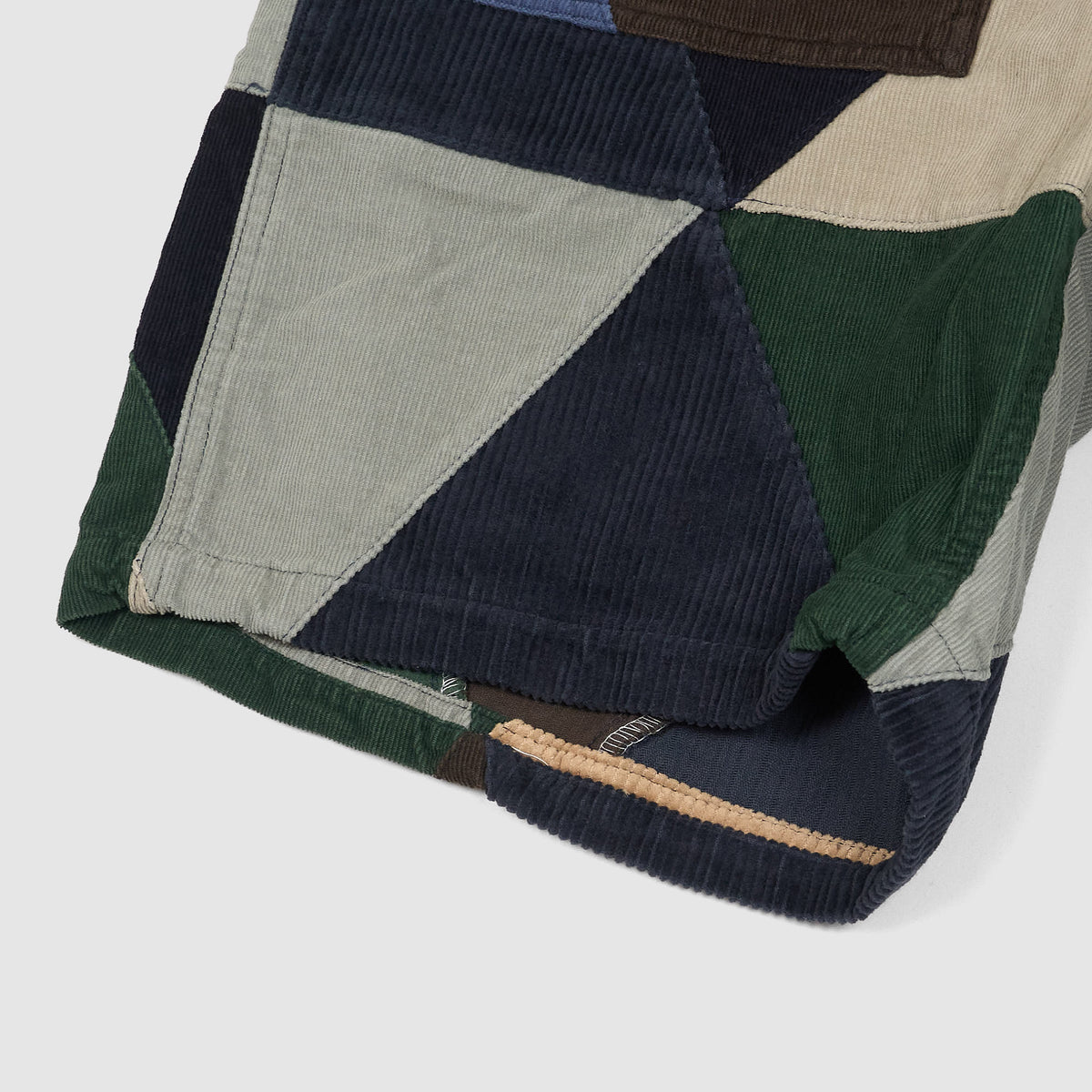 Engineered Garments Corduroy Triangle Patchwork Shorts