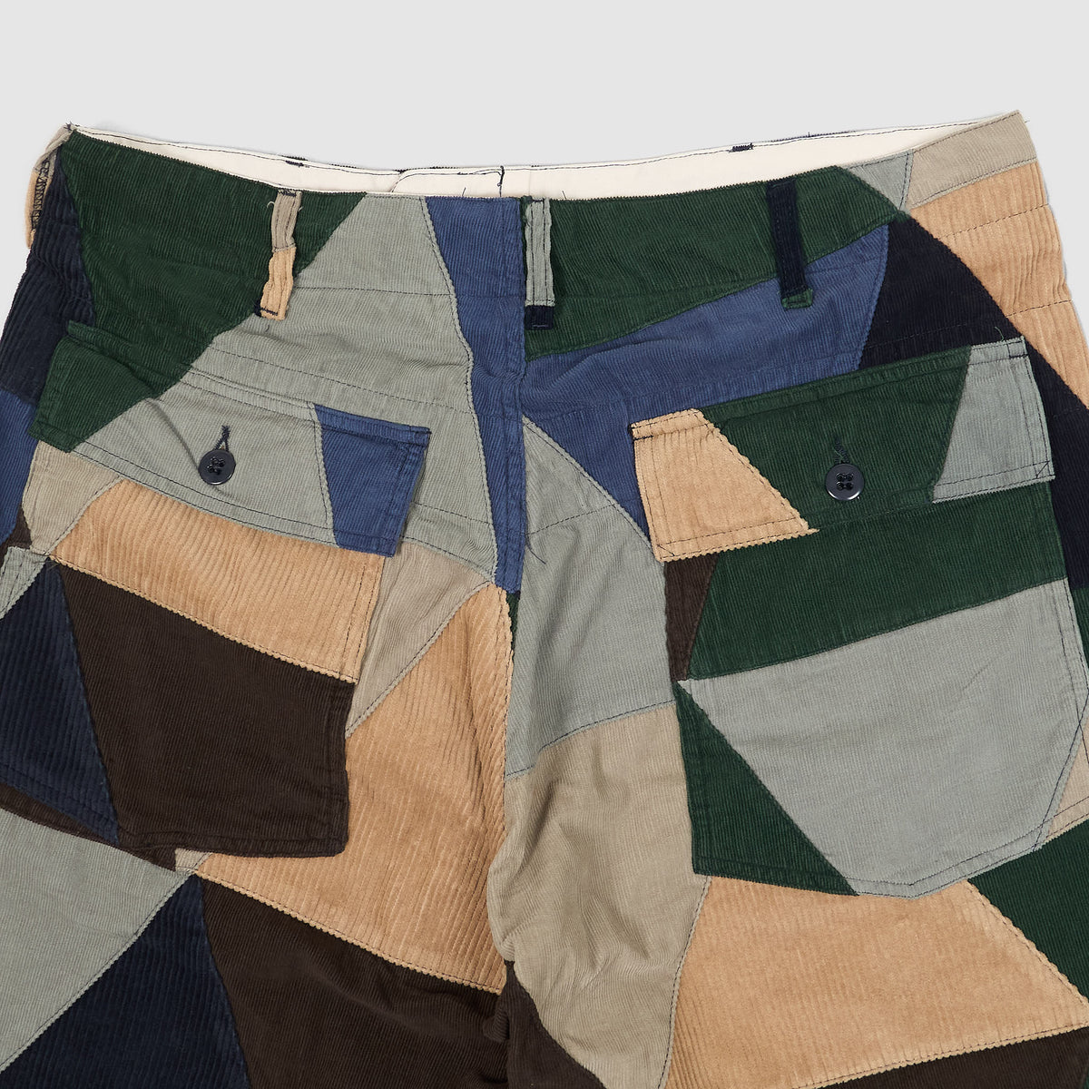 Engineered Garments Corduroy Triangle Patchwork Shorts