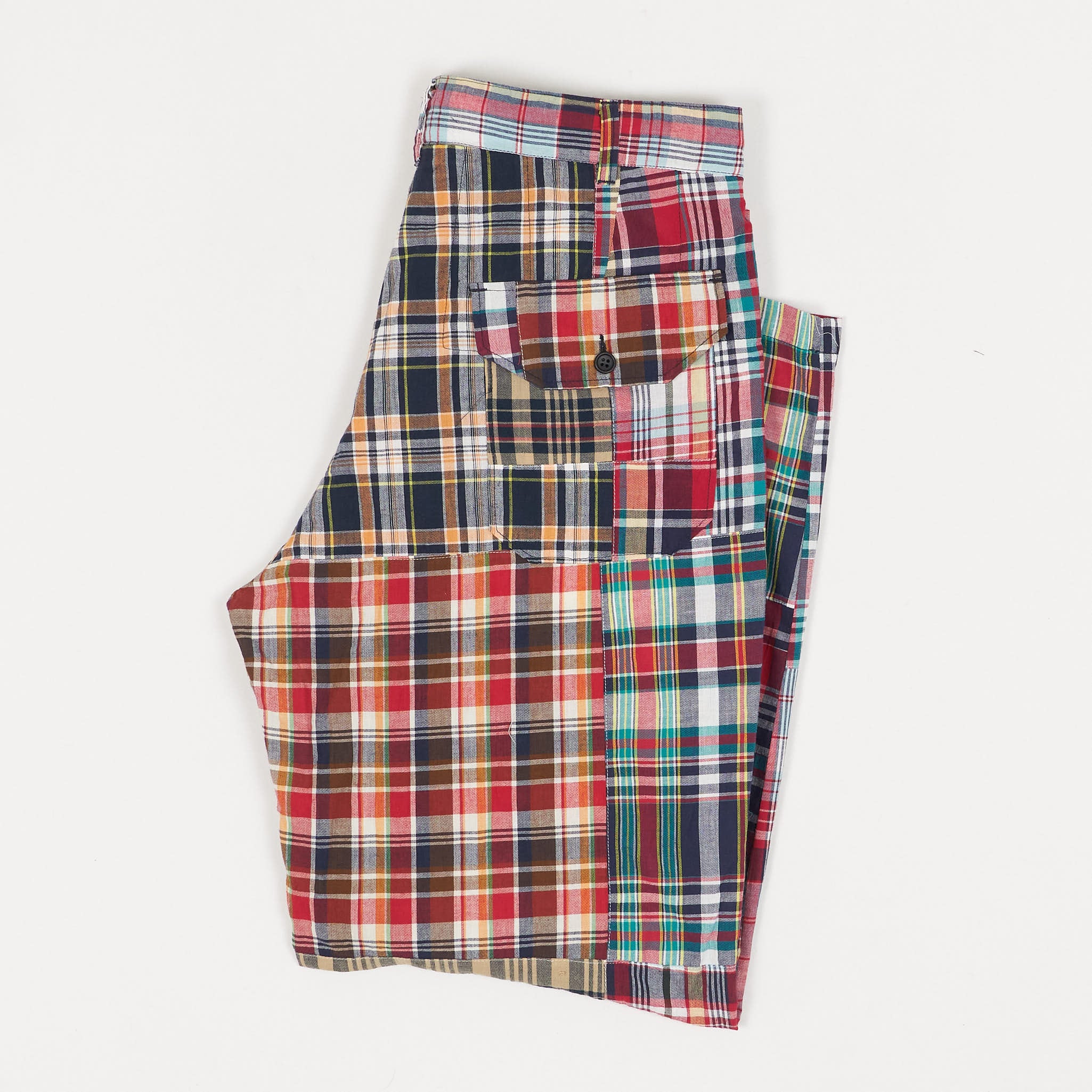Engineered Garments Square Madras Patchwork Chino Pants - DeeCee style