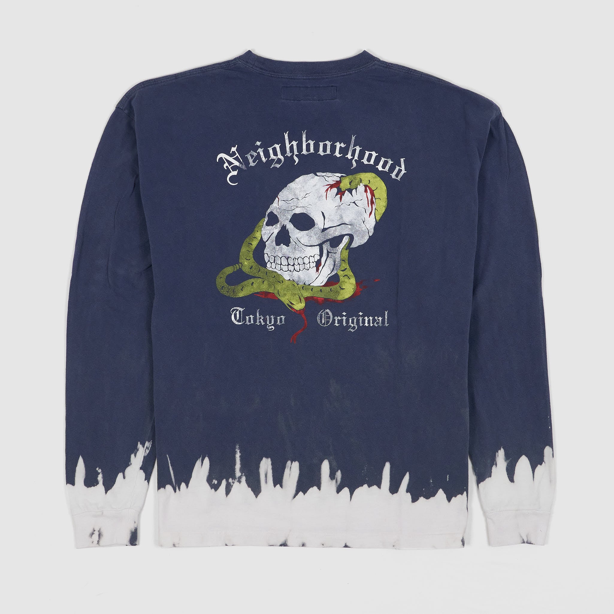 Neighborhood Savage Skull Long Sleeve Crew Neck T-Shirt - DeeCee style
