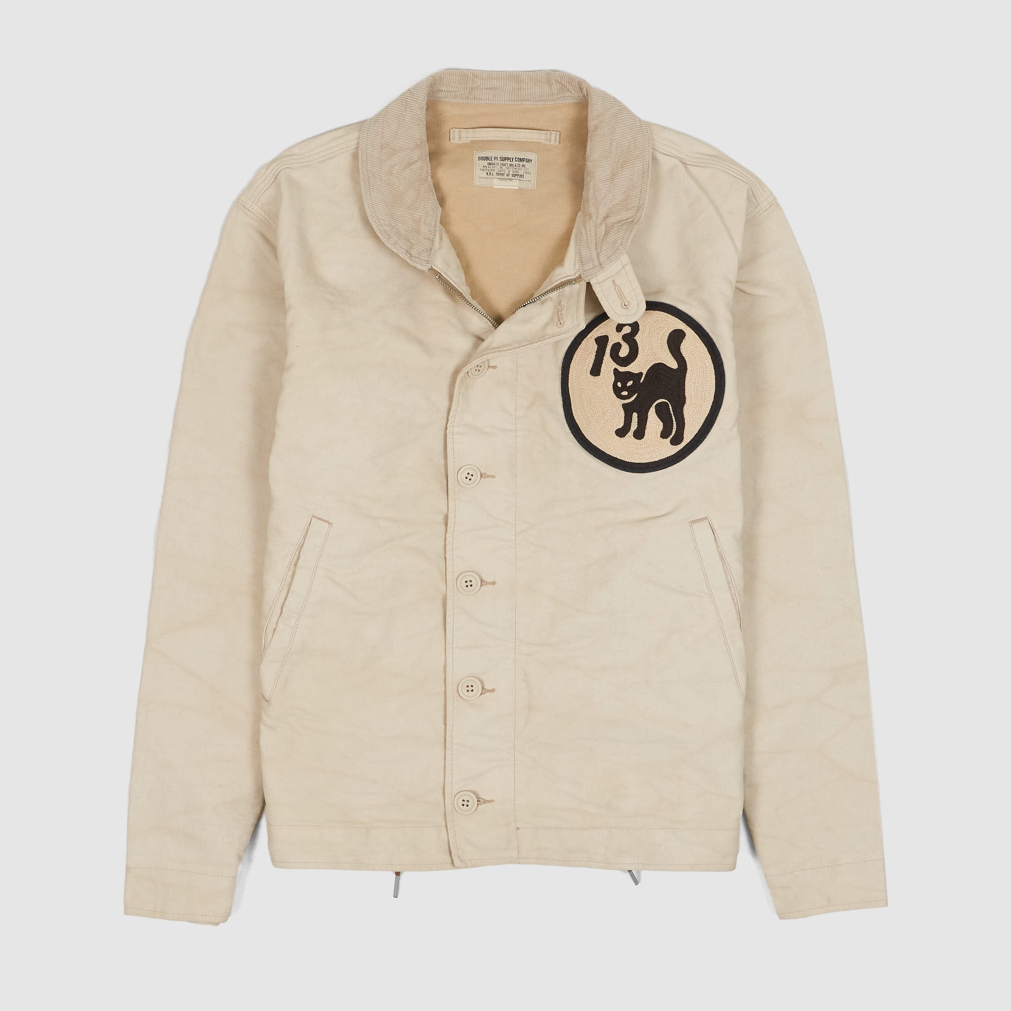 Double RL Hand Embroidered Cotton Deck Jacket - DeeCee style