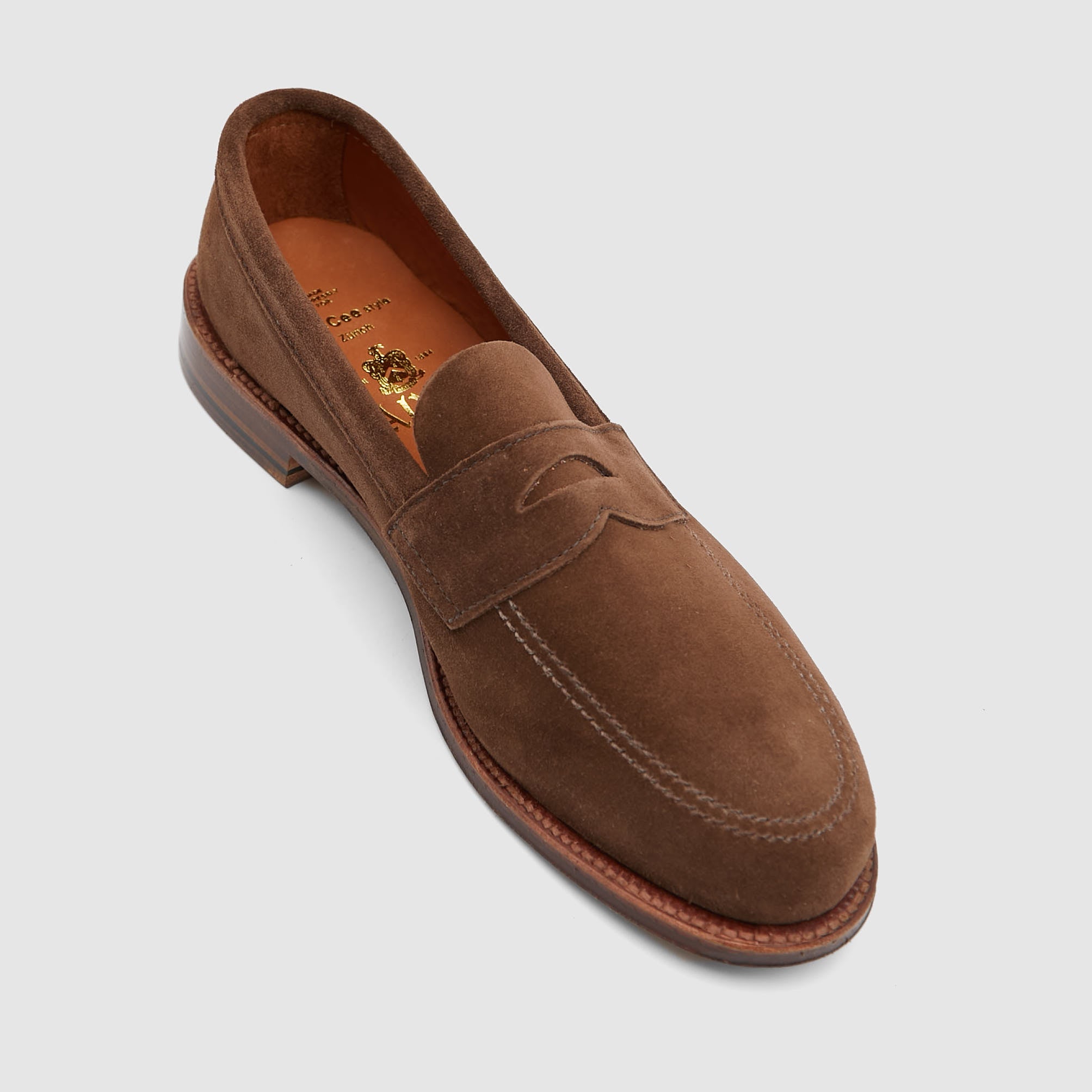 靴 Alden Penny Loafer Suede Alden Penny Loafer 5736F Dark Brown Suede - DeeCee style