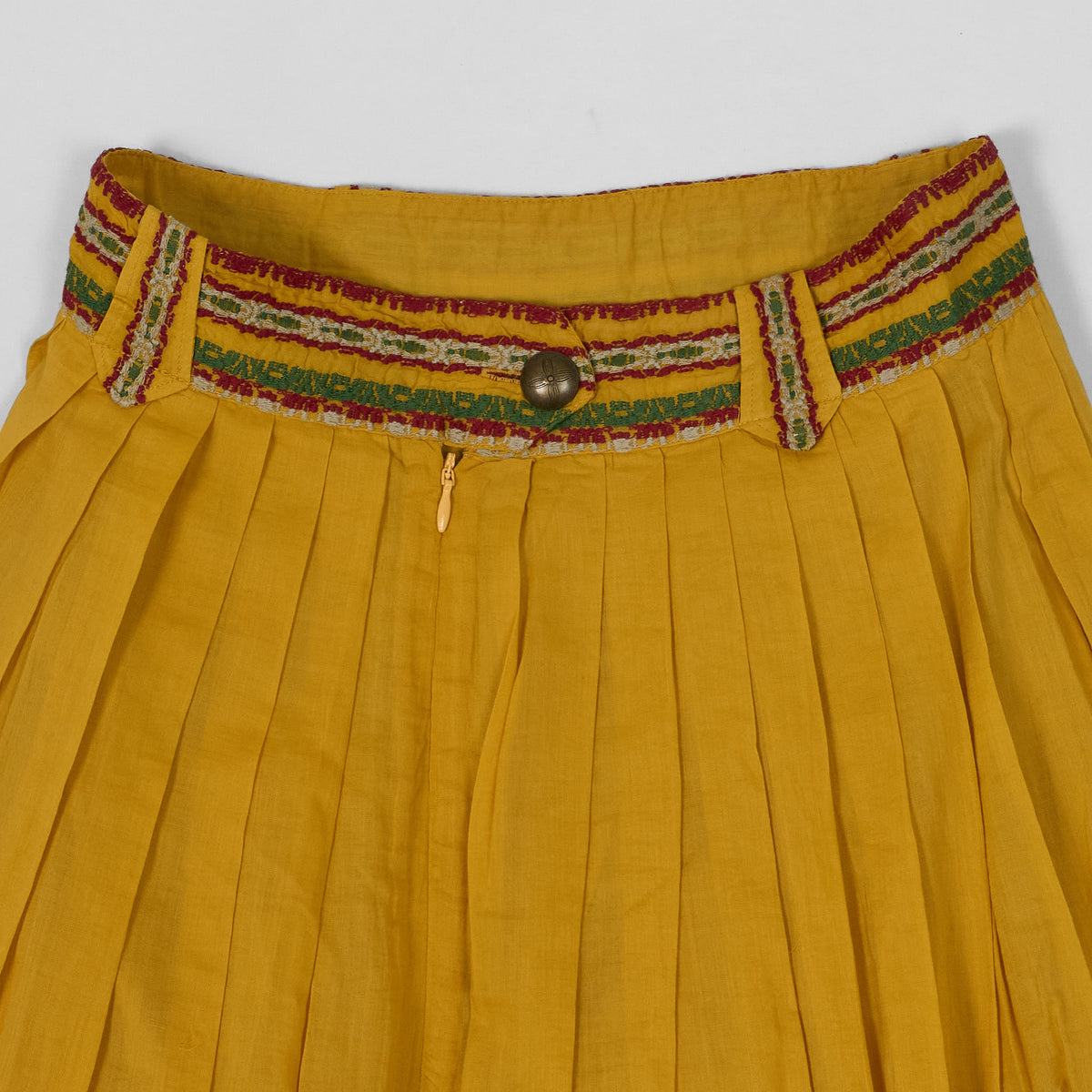 Double RL Embroidered Cotton Voile Skirt