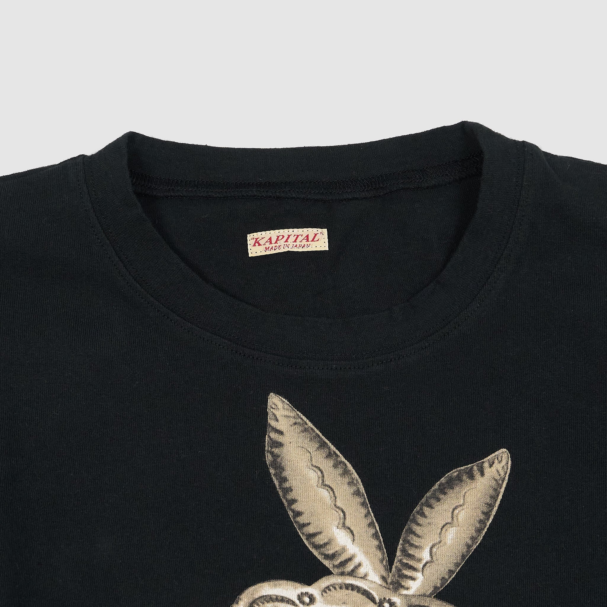 Kapital Short Sleeve Crew Neck Coneybovy Smile T-Shirt - DeeCee style