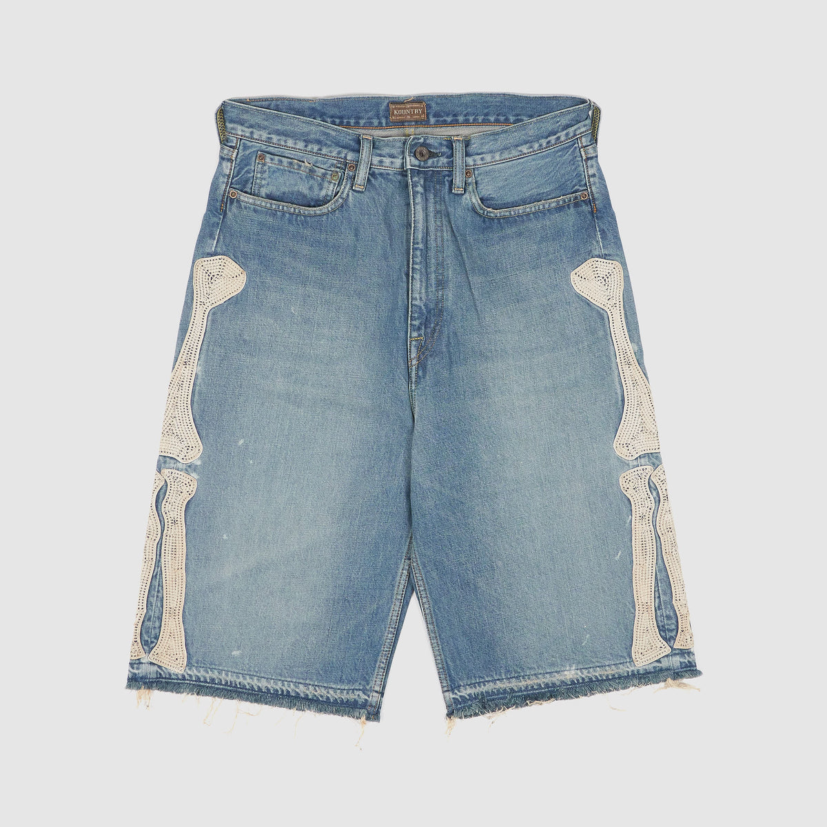 Kapital Bones Jeans Shorts