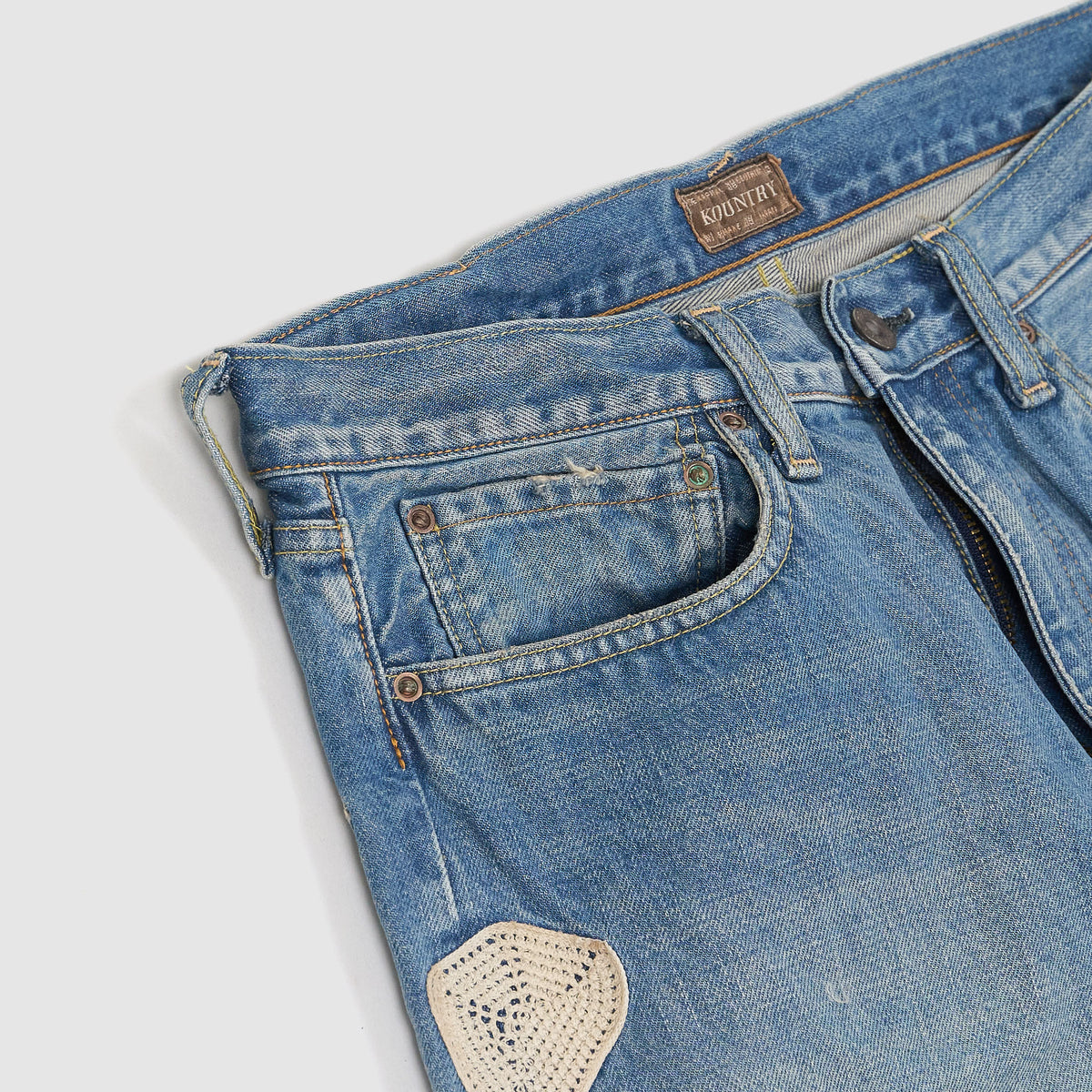 Kapital Bones Jeans Shorts