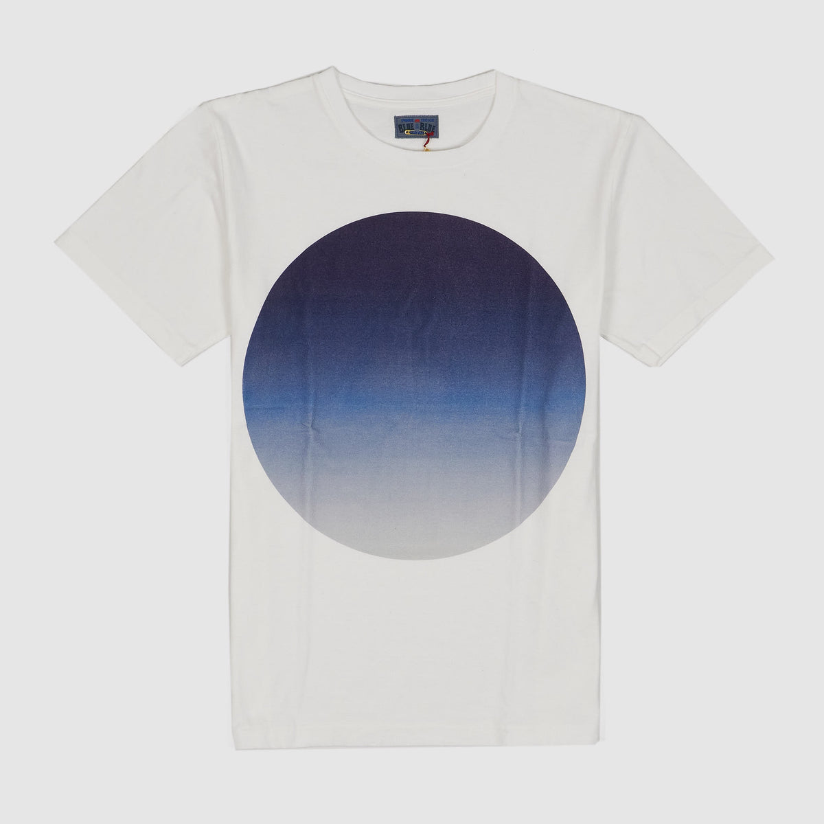 Blue Blue Japan Short Sleeve Circle Print Crew Neck Tee T-Shirt
