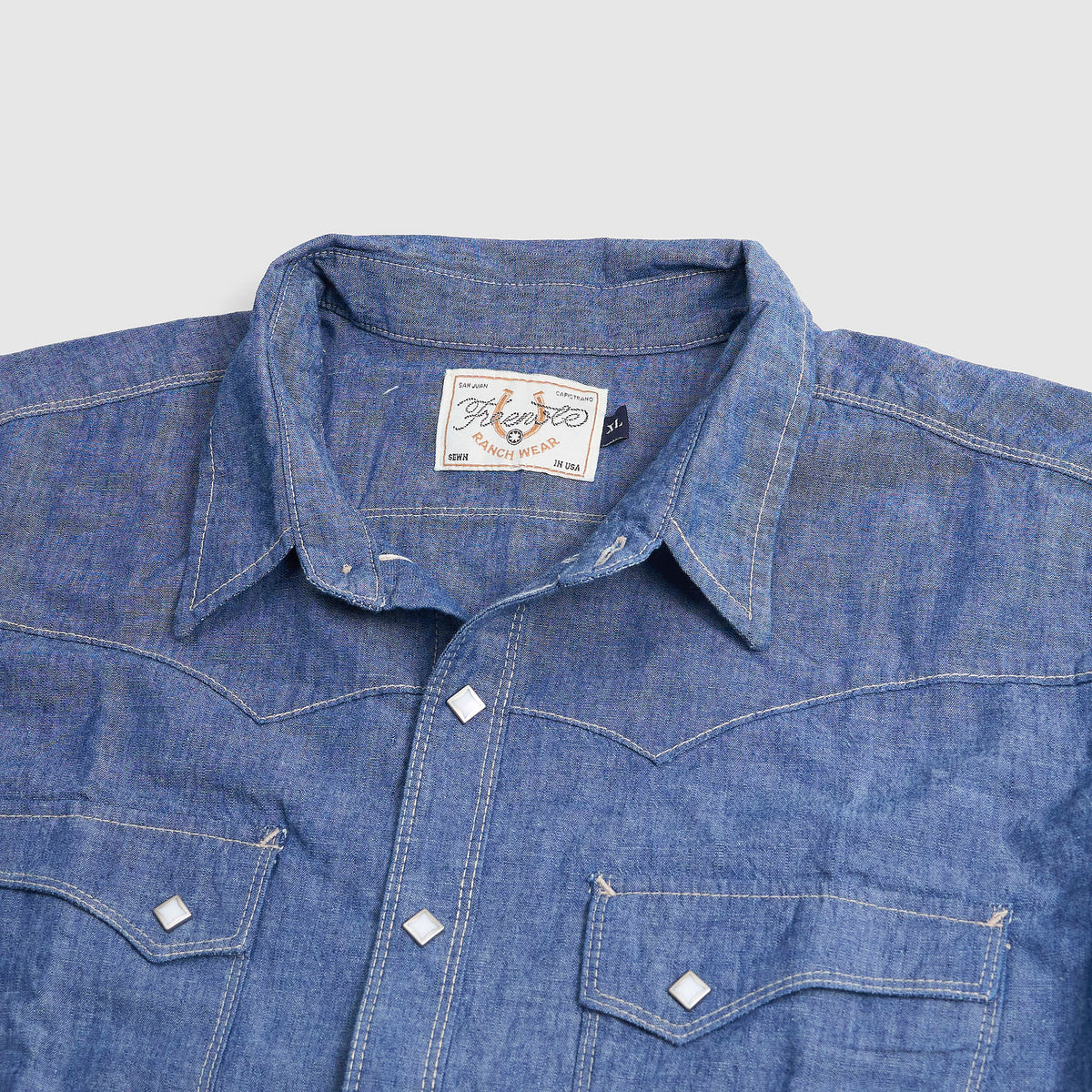 Freenote Cloth Calico Western Chambray Shirt