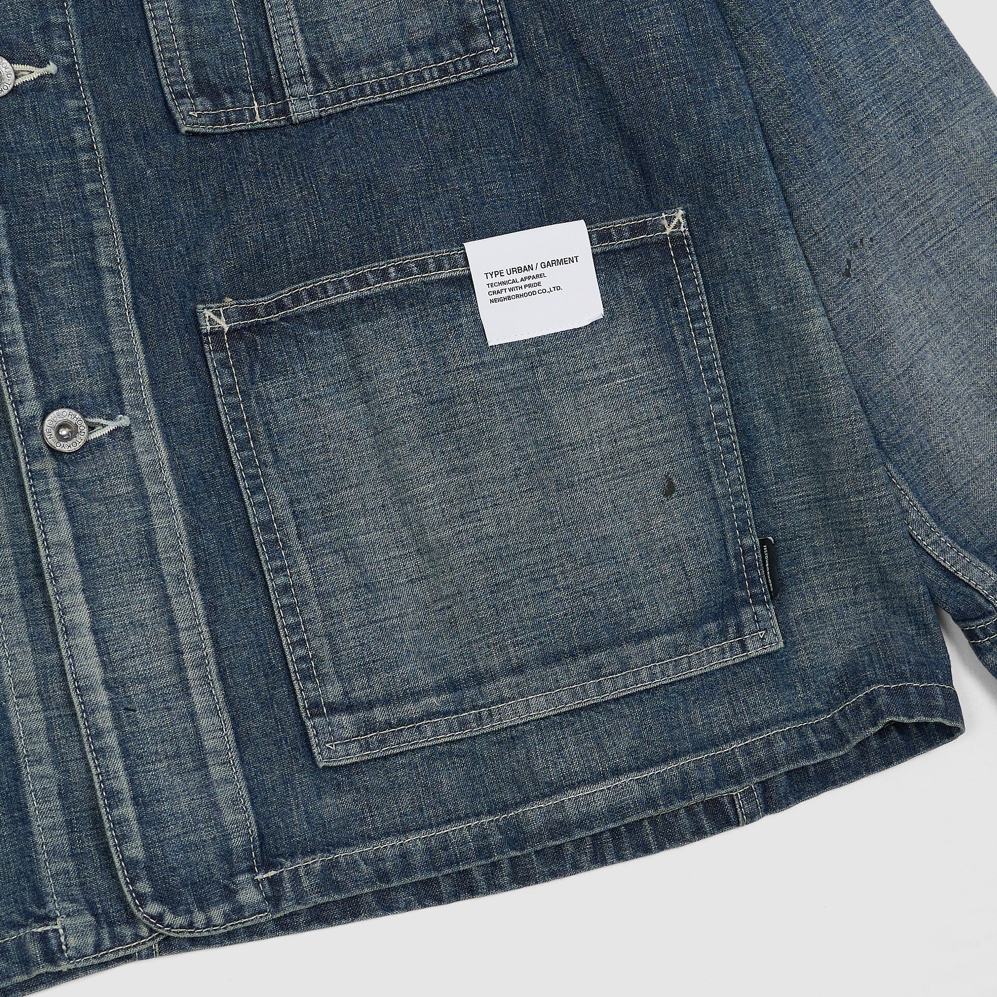 ジャケット・アウター NEIGHBORHOOD Lightweight Denim Jacket Neighborhood Denim Chore Work Jacket - DeeCee style