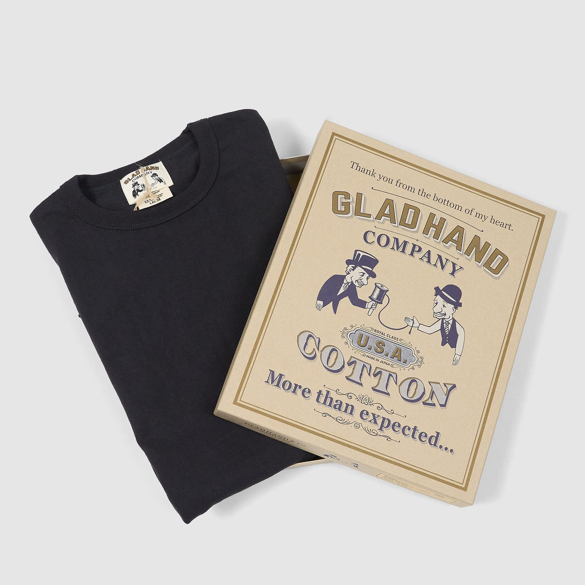 Glad Hand &amp; Co. Short Sleeve Medium Weight Pocket Crewneck T-Shirt