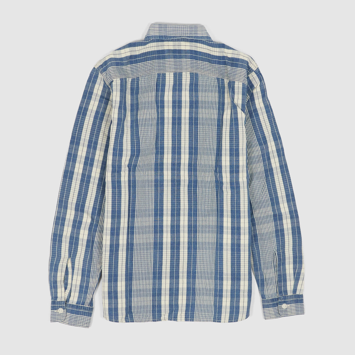 Double RL Long Sleeve Cotton/ Linen Sports Plaid Shirt