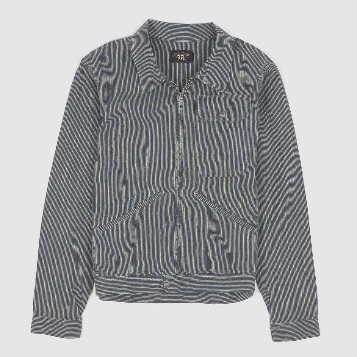 Double RL Striped Linen Work Jacket