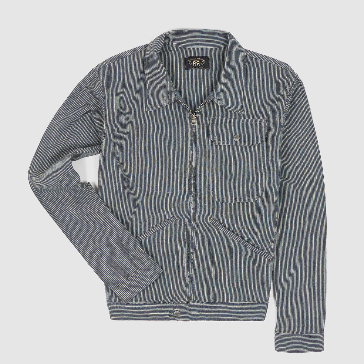 Double RL Striped Linen Work Jacket