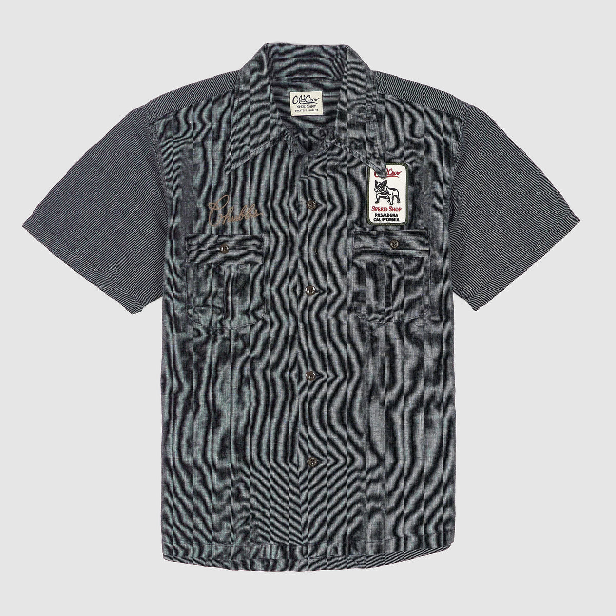 Old Crow Speed Shop by Glad Hand &amp; Co. Duesenberg Short Sleeve Work Shirt