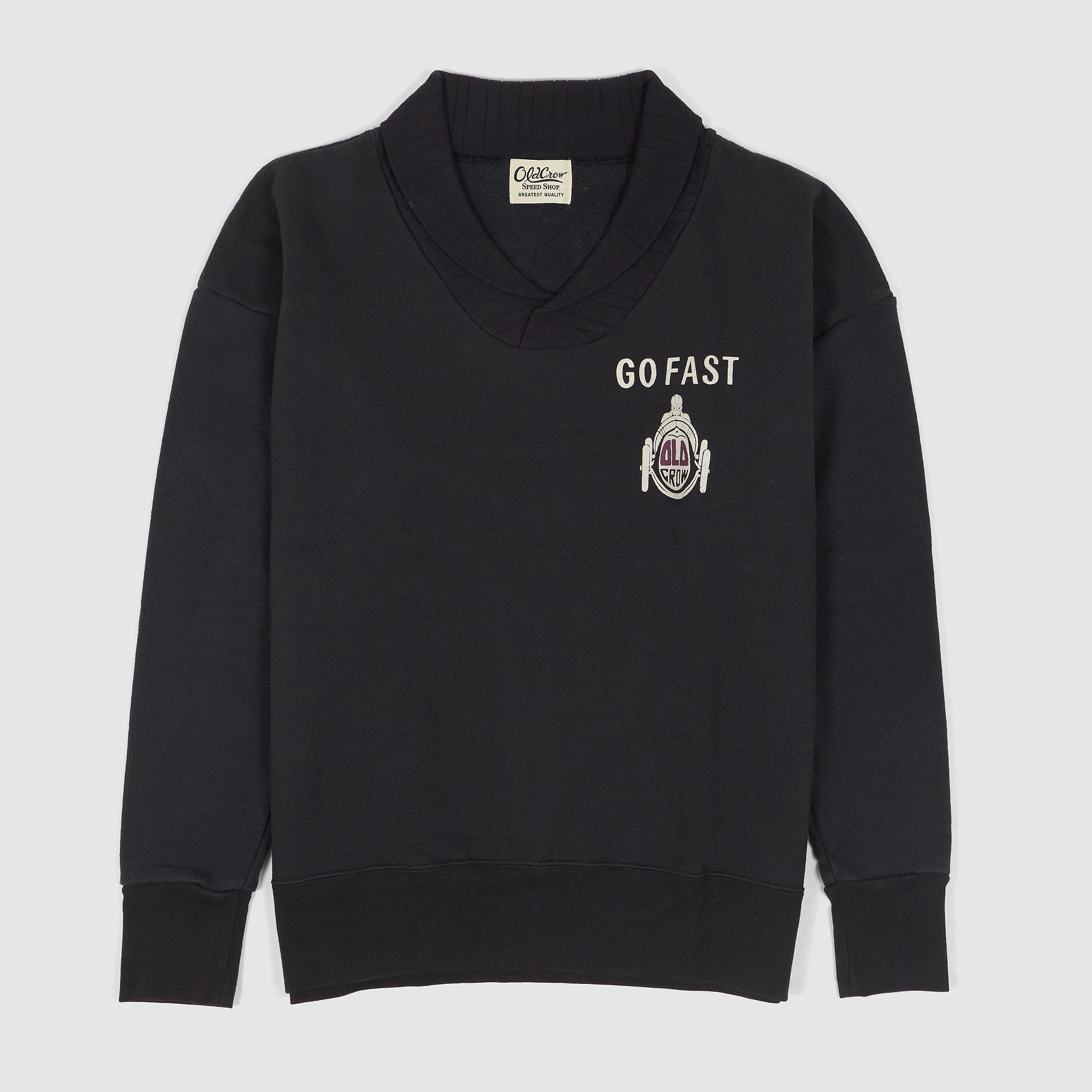 Old Crow Speed Shop by Glad Hand & Co. Shawl Collar Sweater Old Crow Speed Shop by Glad Hand & Co. Shawl Collar Sweater