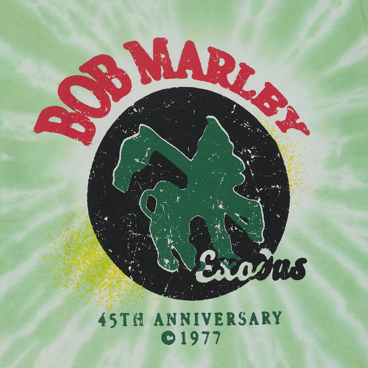 Bob Marley Tee 45th 1977 Crew Neck Batik Rock T-Shirt