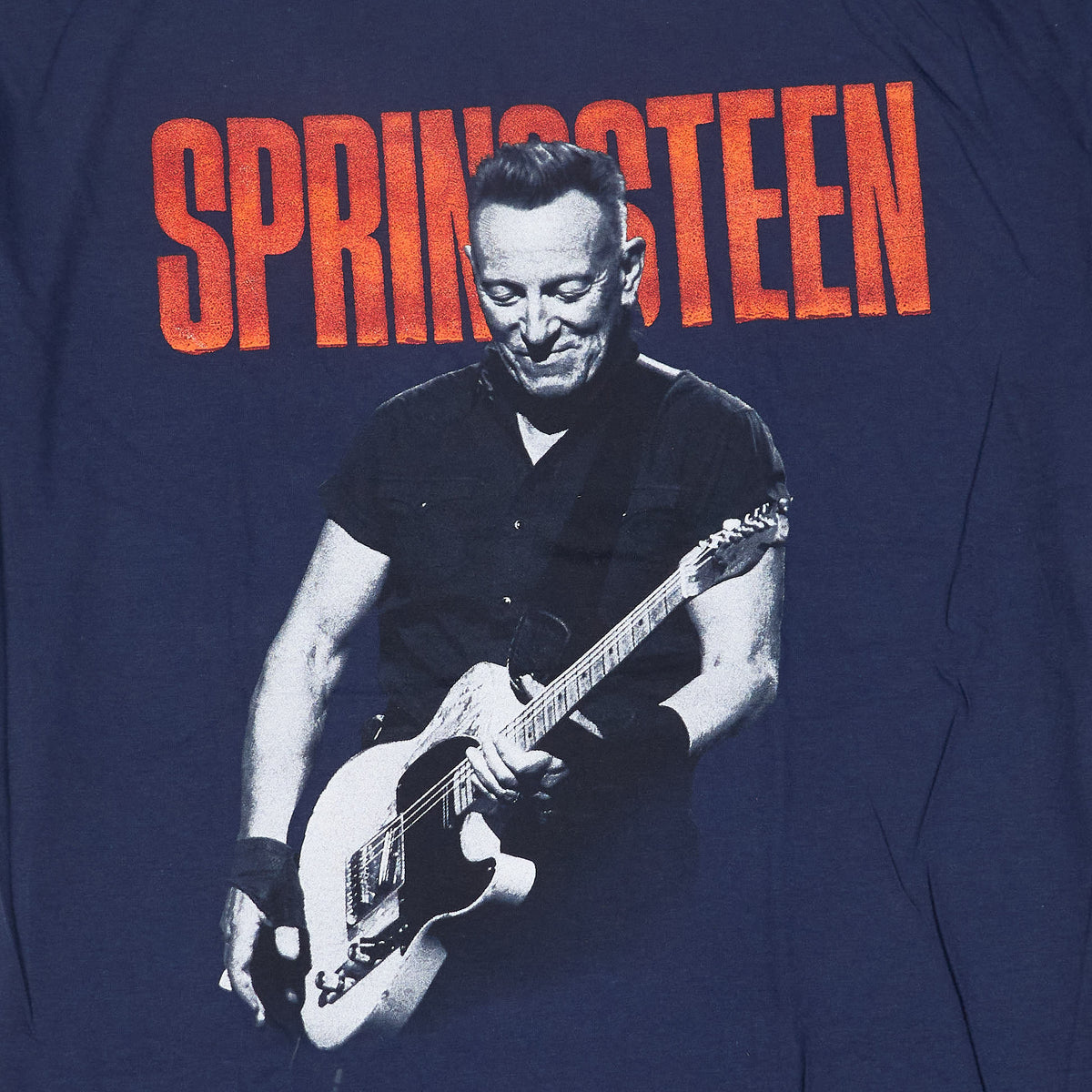 Bruce Springsten 23 Tour Guitar Crew Neck Rock T-Shirt