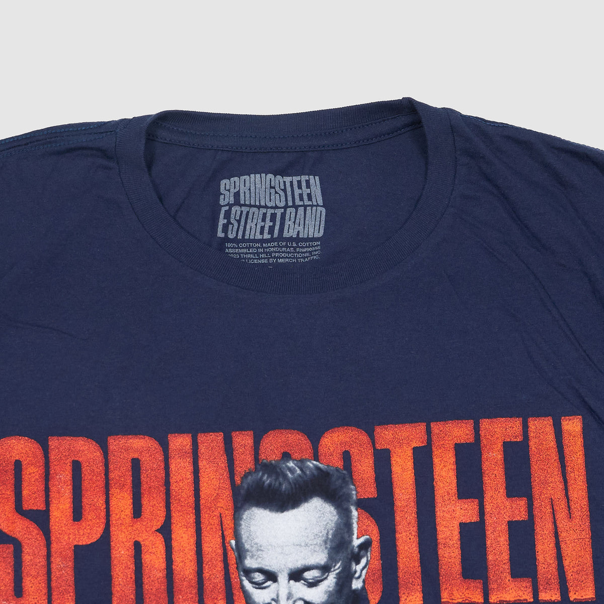 Bruce Springsten 23 Tour Guitar Crew Neck Rock T-Shirt